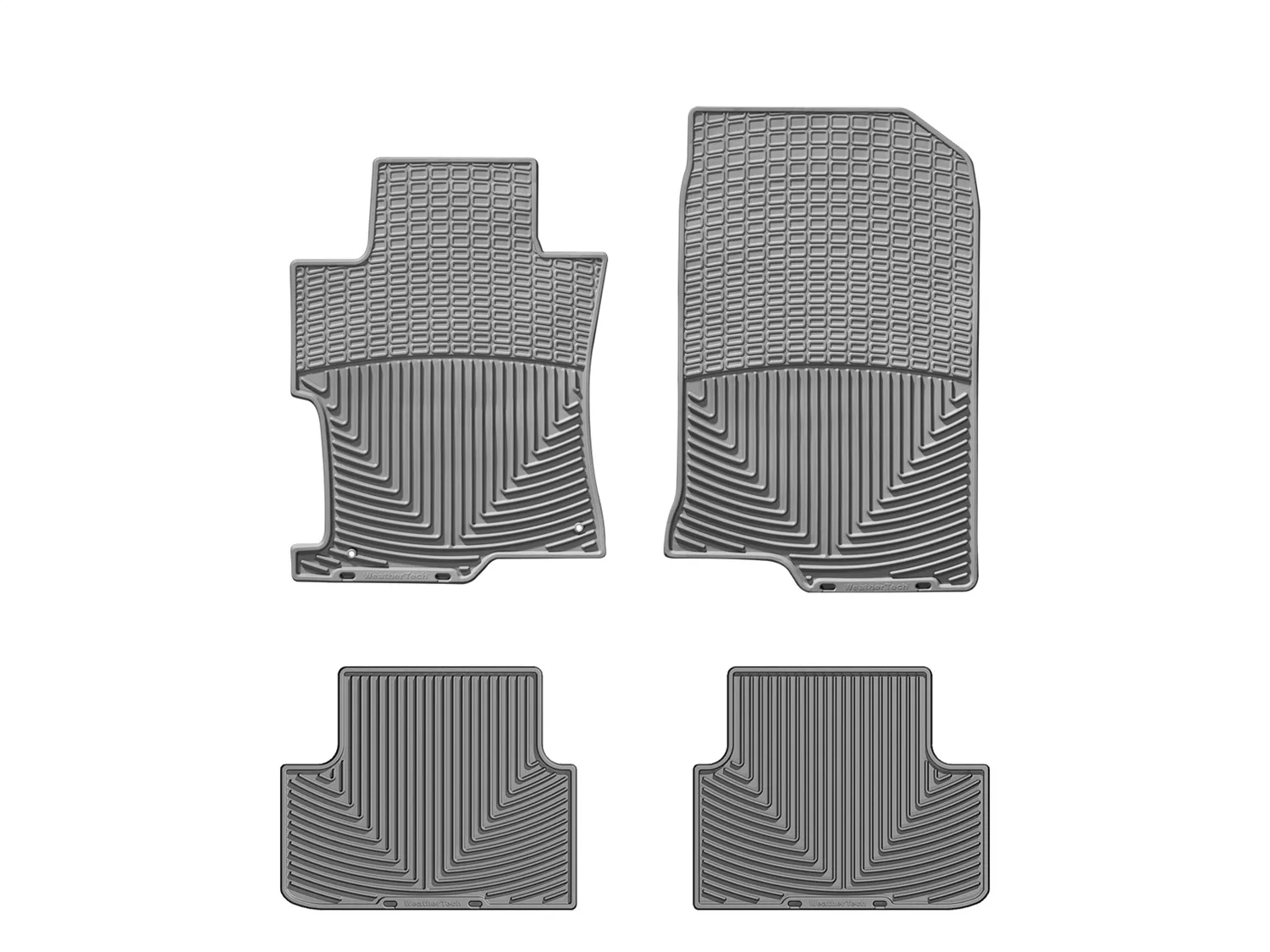 WeatherTech All Weather Floor Mats; Gray; Front and Rear;