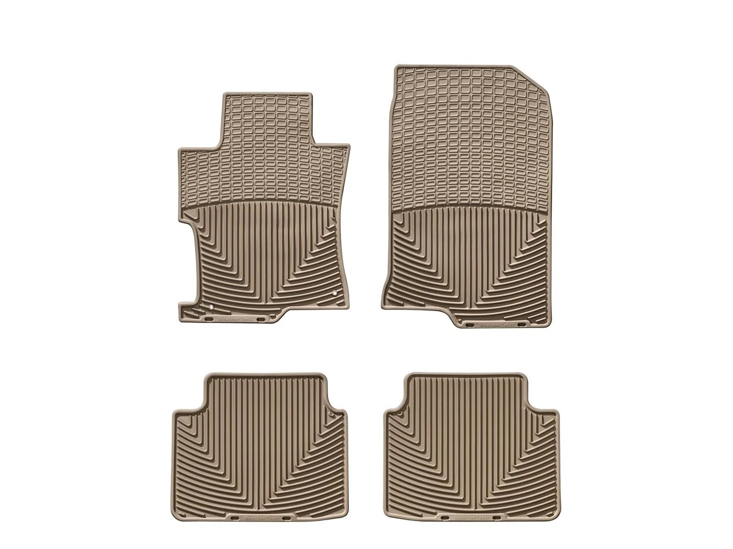 WeatherTech All Weather Floor Mats; Tan; Front and Rear;