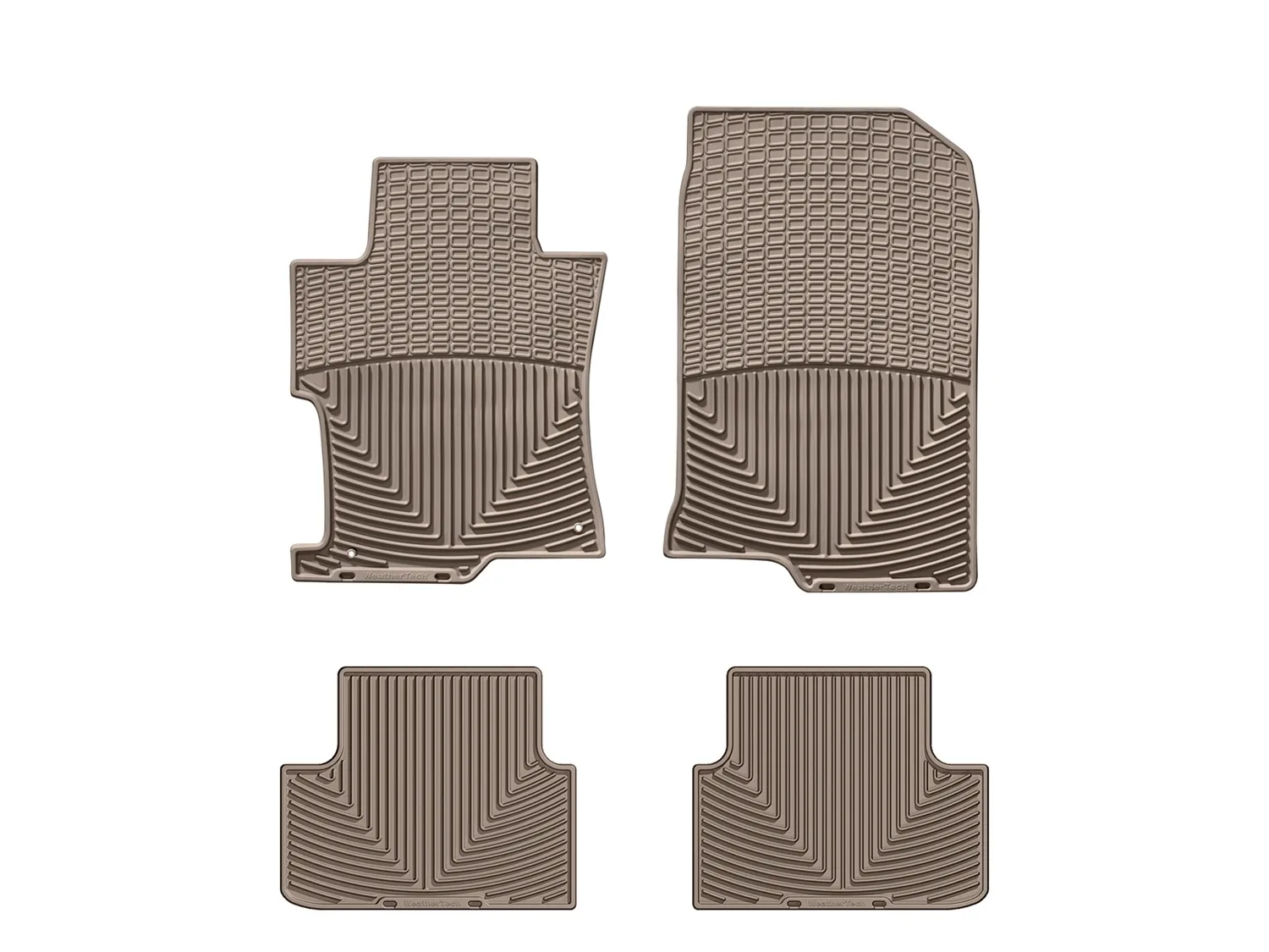 WeatherTech All Weather Floor Mats; Tan; Front and Rear;