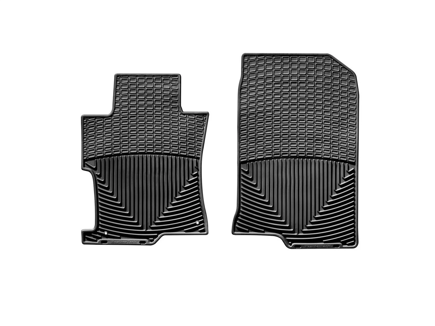 WeatherTech All Weather Floor Mats; Black; Front;