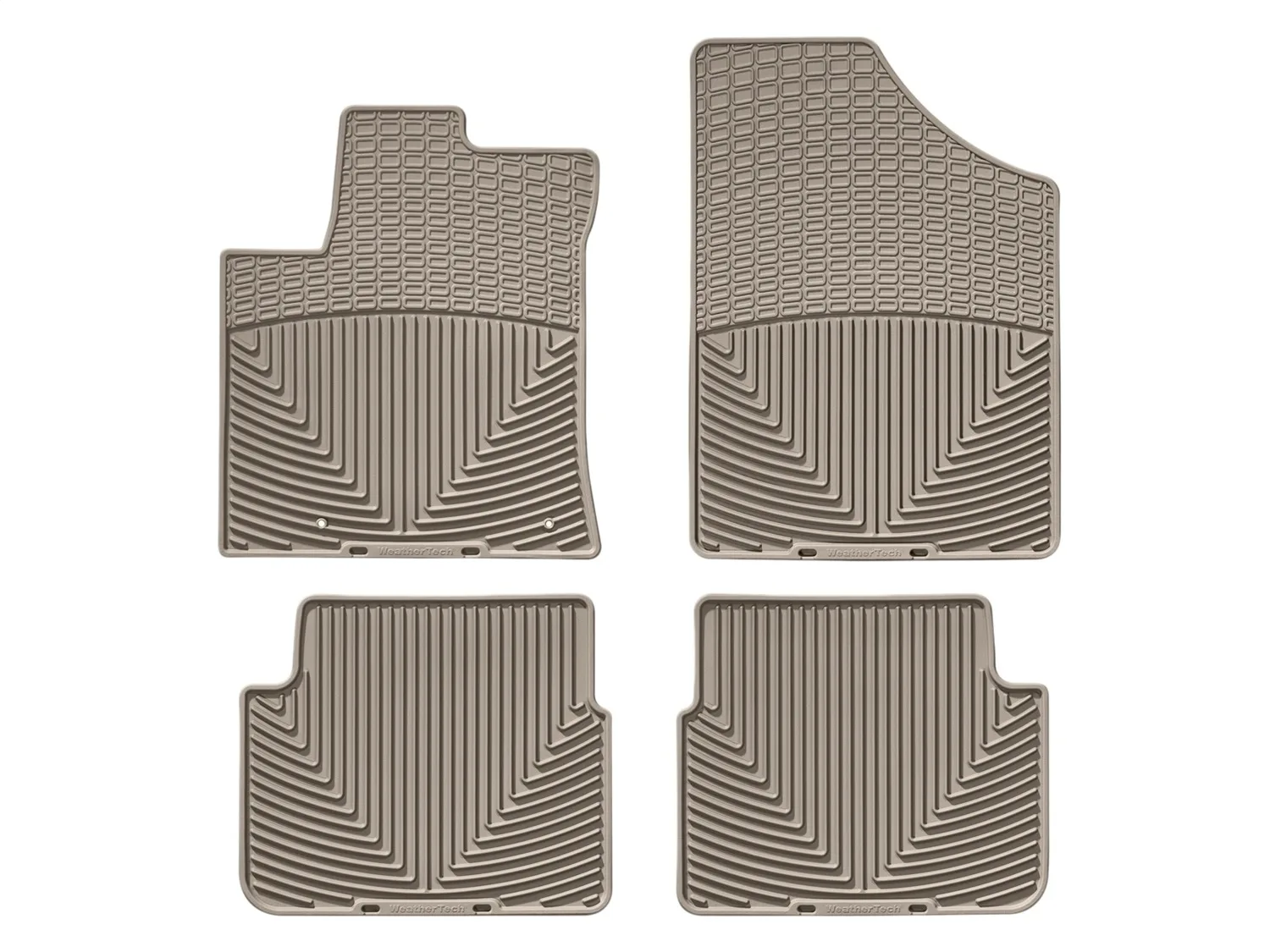 WeatherTech All Weather Floor Mats; Tan; Front and Rear;