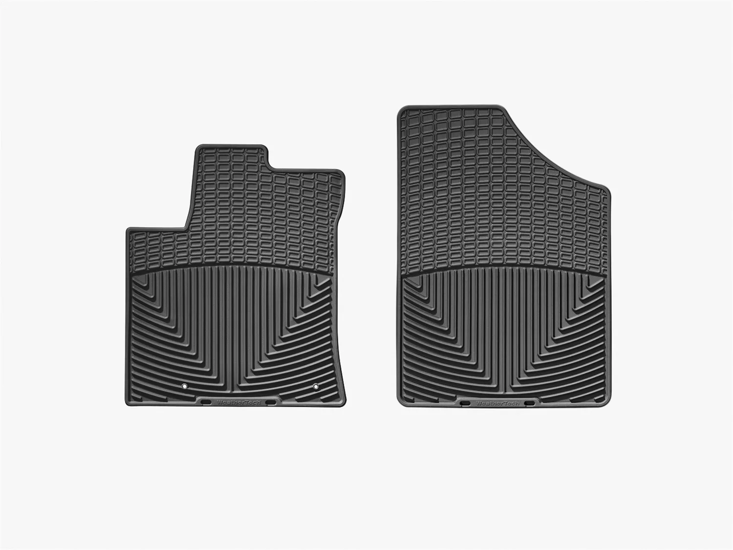 WeatherTech All Weather Floor Mats; Black; Front;