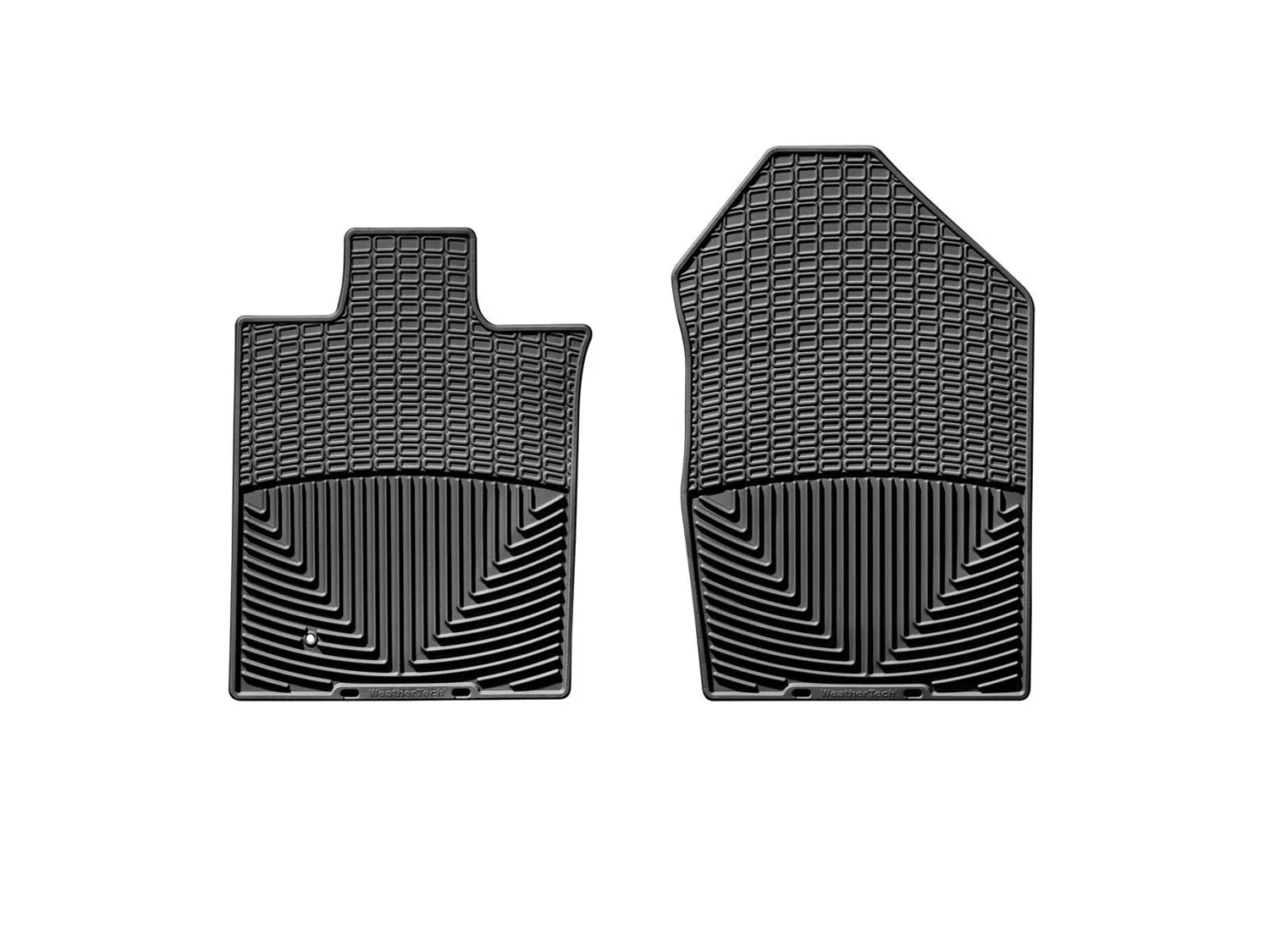 WeatherTech All Weather Floor Mats; Black; Front;