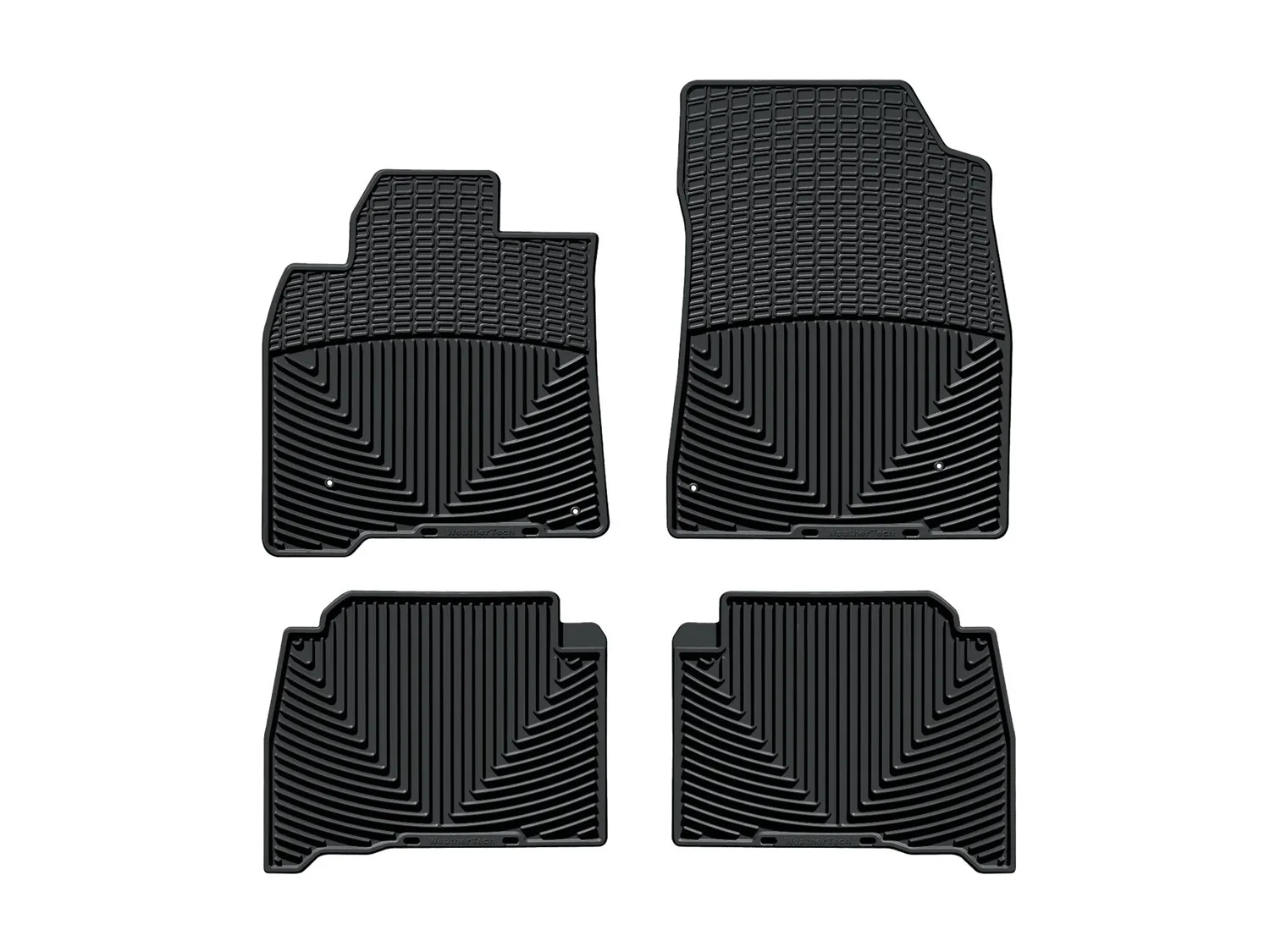 WeatherTech All Weather Floor Mats; Black; Front and Rear;