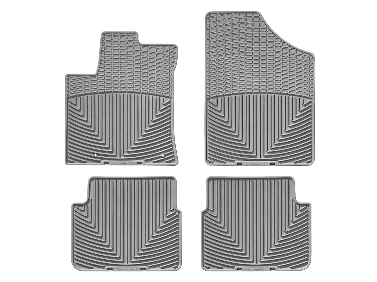 WeatherTech All Weather Floor Mats; Gray; Front and Rear;