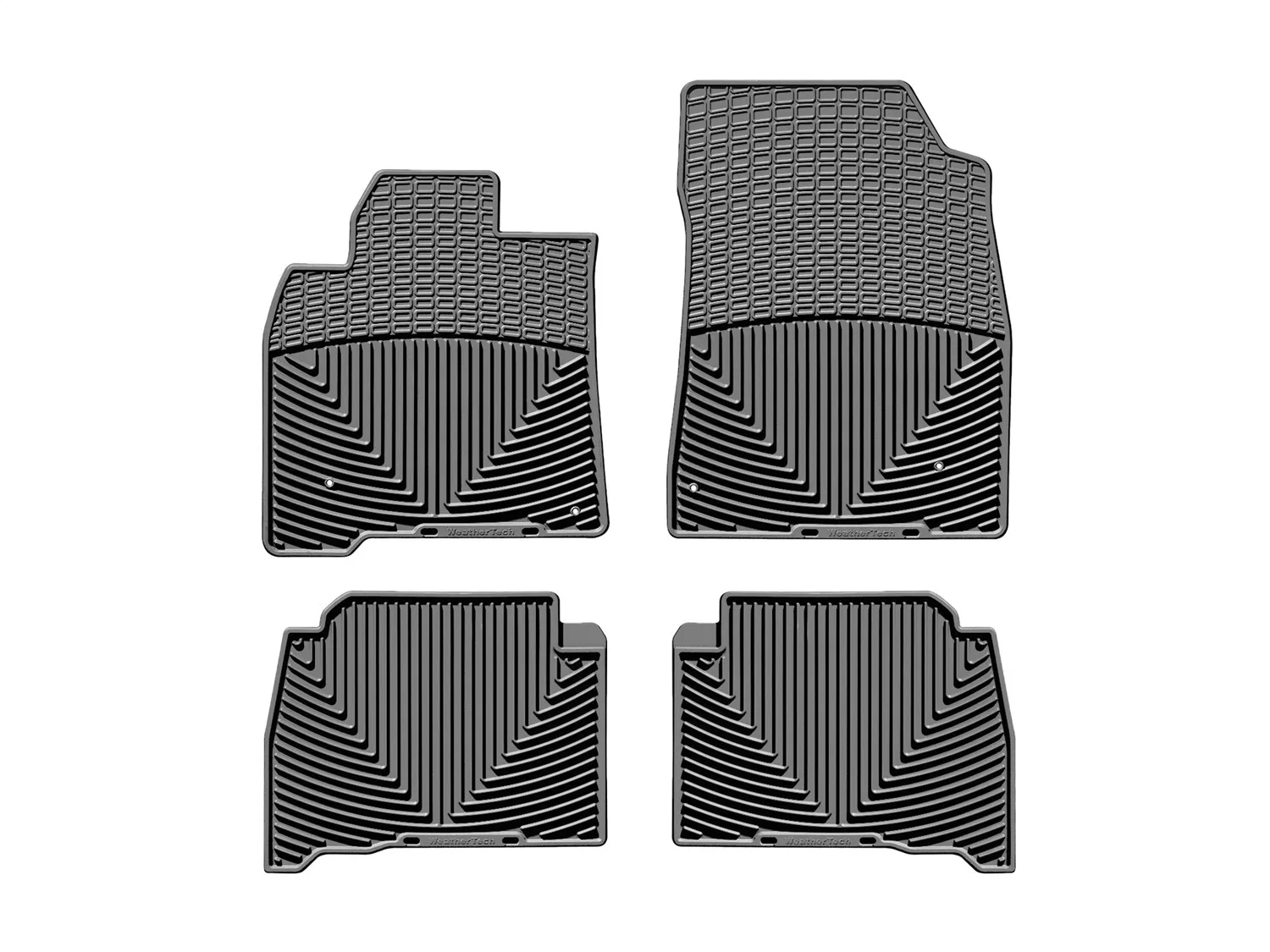 WeatherTech All Weather Floor Mats; Gray; Front and Rear;