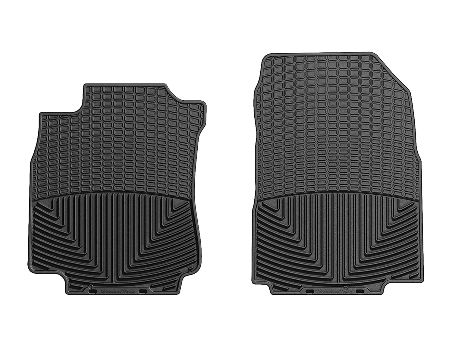 WeatherTech All Weather Floor Mats; Black; Front;