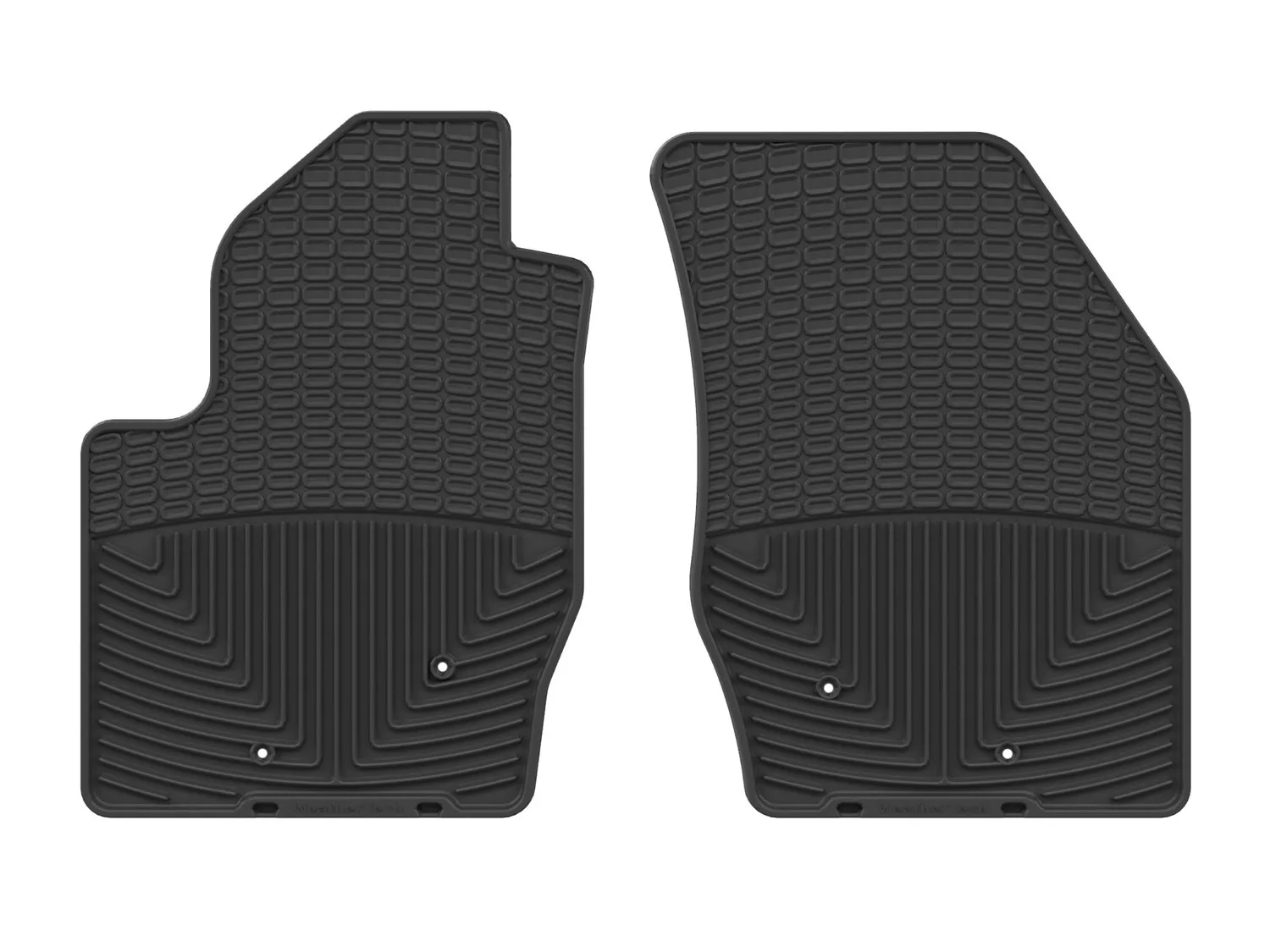 WeatherTech All Weather Floor Mats; Black; Front;