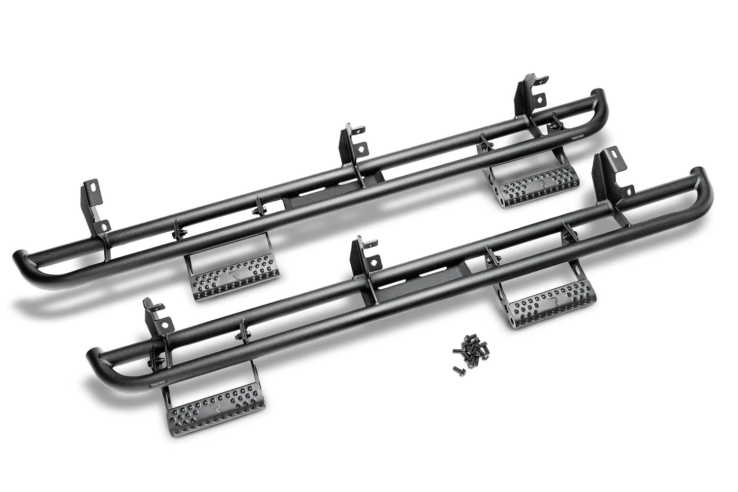 N-Fab RKR Step Sys - Cab Len (2 Stp Mnts/2 Stps) - 15-24 Colorado/Canyon Crew - TX Blk