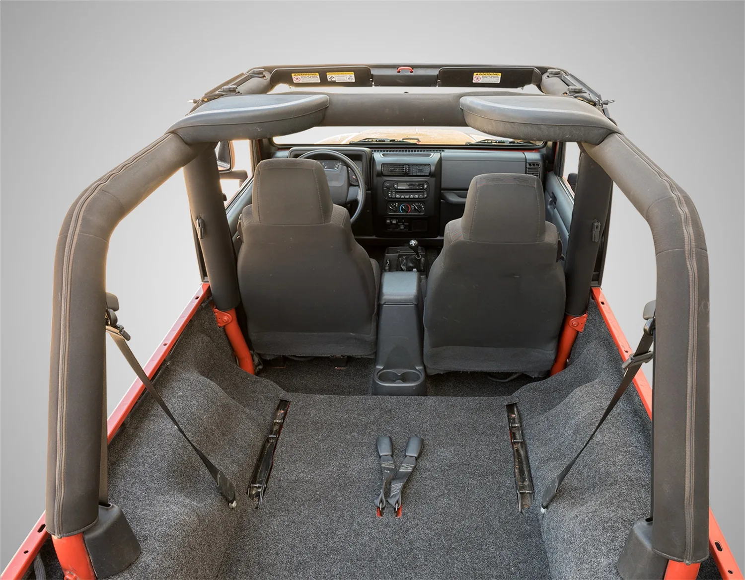 JEEP BEDRUG 03-06 JEEP LJ UNLTD REAR 4PC CARGO KIT (INC TLGTE/TUB LINER)