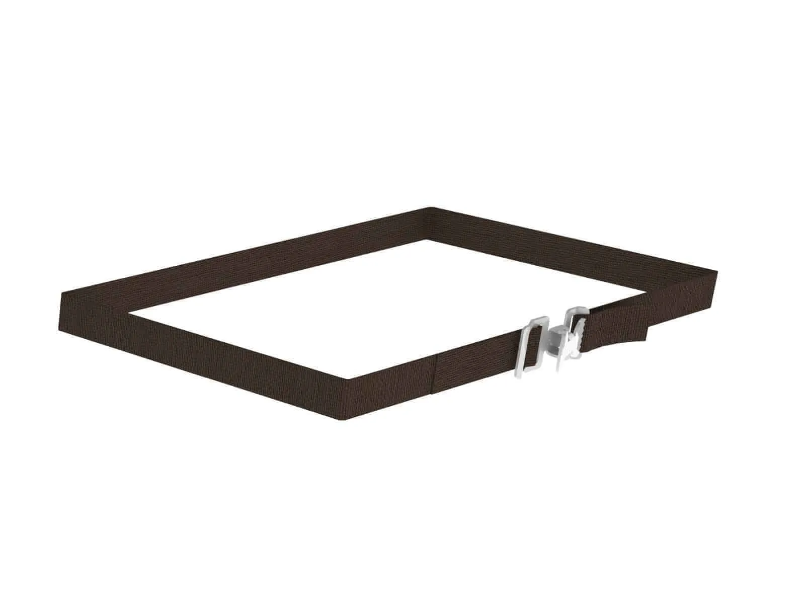 Ranger Design Black Nylon Strap 1" Wide X 72" Long, Chrome Plated Buckle - 6098