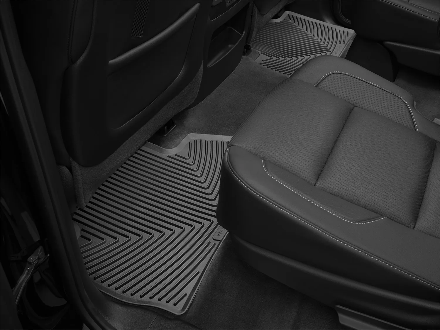 WeatherTech All Weather Floor Mats; Black; Rear;
