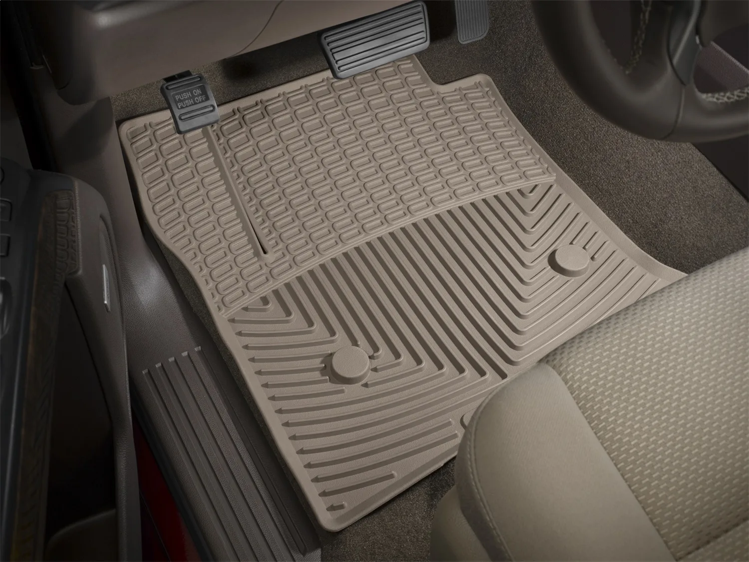 WeatherTech All Weather Floor Mats; Tan; Rear;