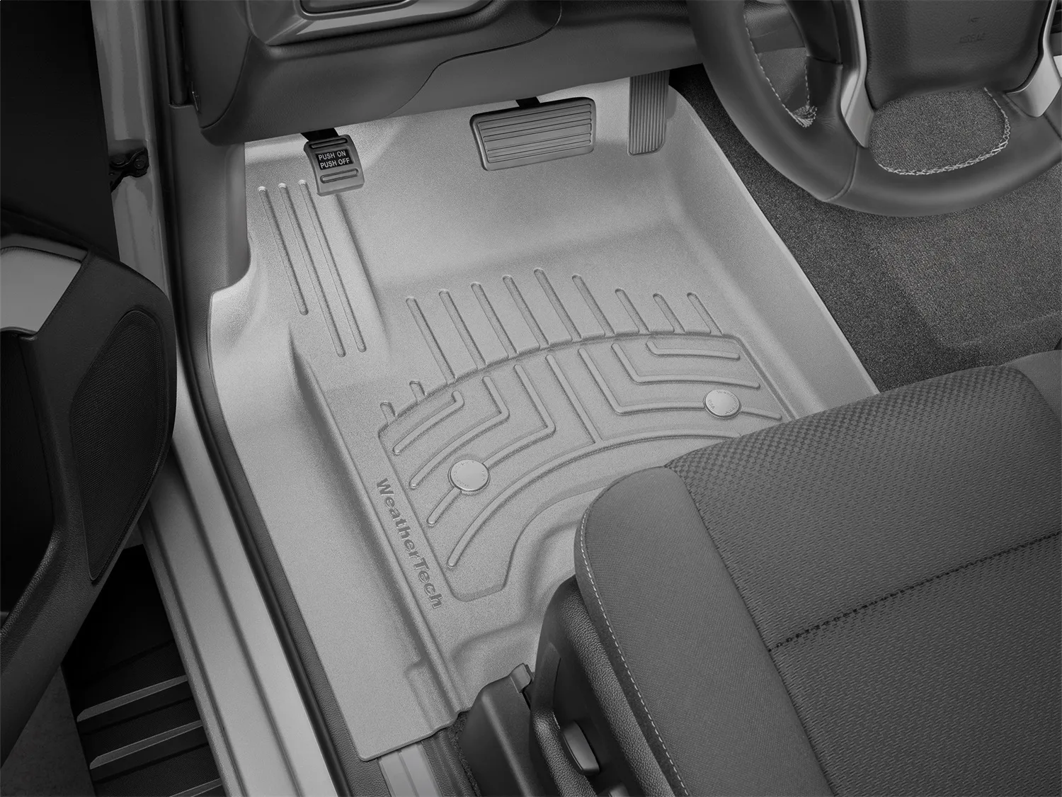 WeatherTech FloorLiner™ HP; Gray; Front;