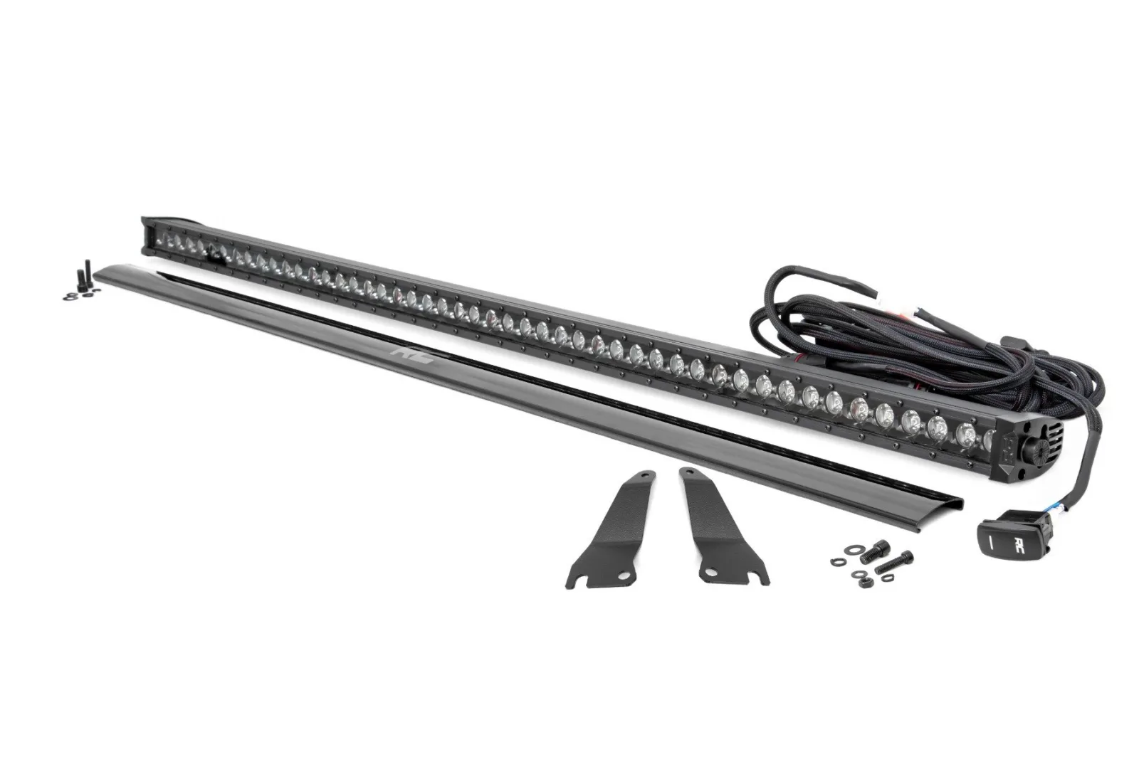 LED Light Kit - Cage Mount - 50" Black Single Row - Kawasaki Teryx 1000/Teryx 4 1000
