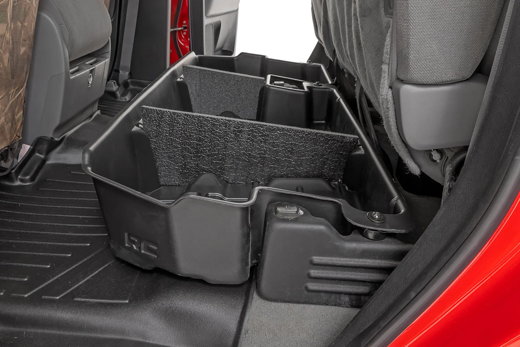 Rough Country Under Seat Storage; Double Cab; Toyota Tundra 2WD/4WD (2007-2021)