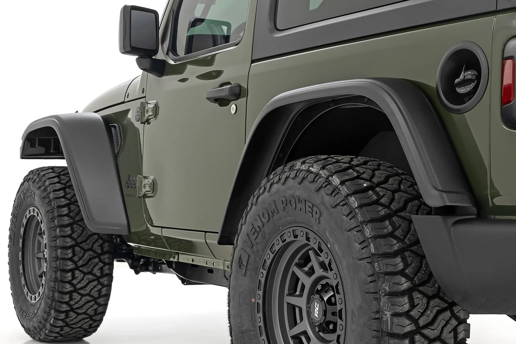 Rough Country WF1 Fender Flares; Jeep Wrangler JL (18-23)/Wrangler Unlimited (18-23)