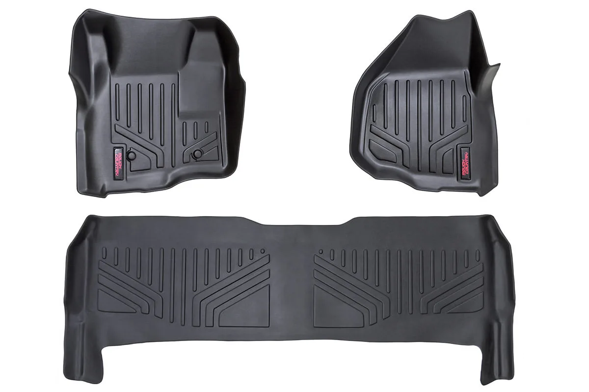 Floor Mats - FR & RR - Depressed Pedal - Ford F-250/F-350 Super Duty (11-16)