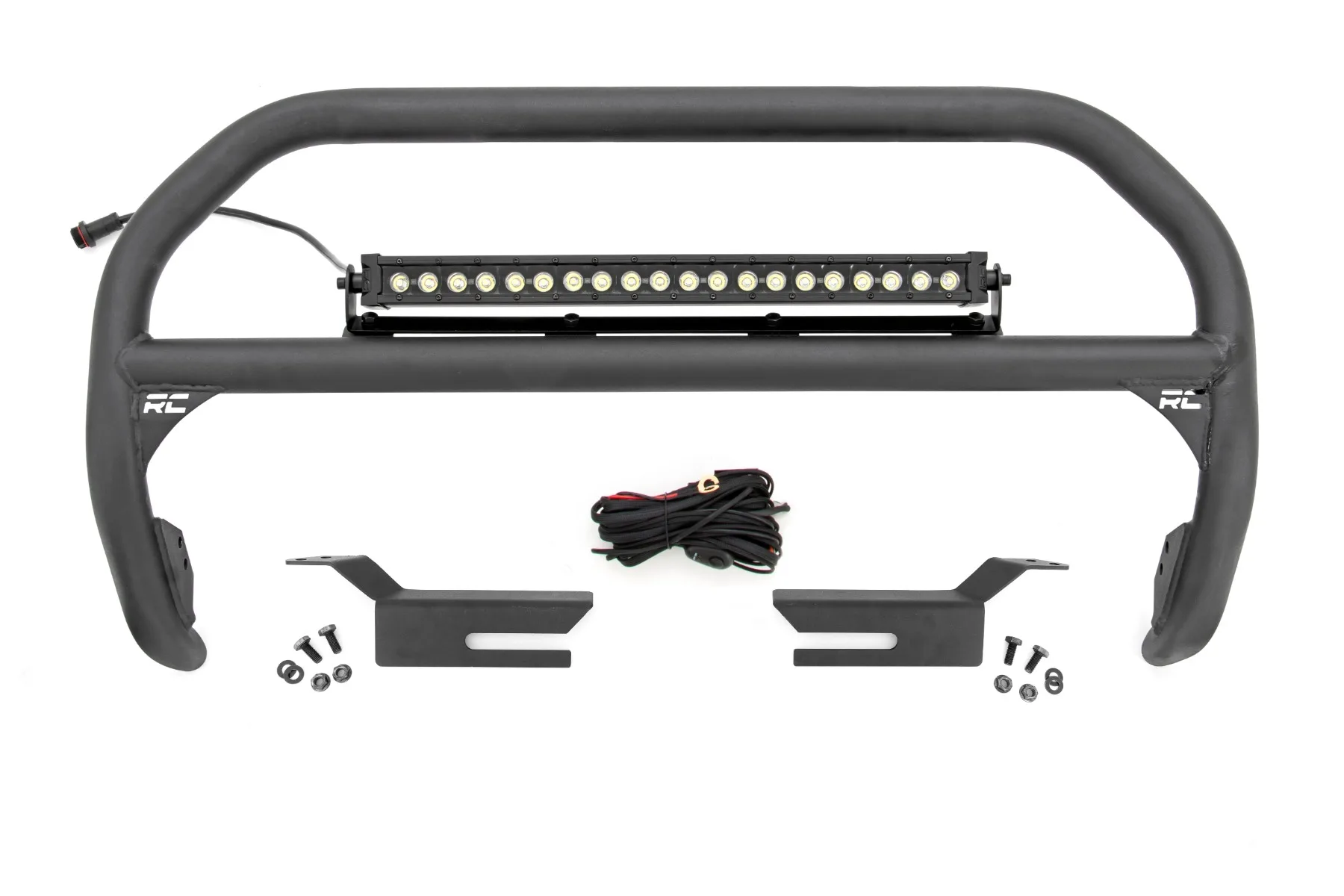 Nudge Bar - 20 Inch BLK DRL Single Row LED - Ford Bronco 4WD (2021-2025)