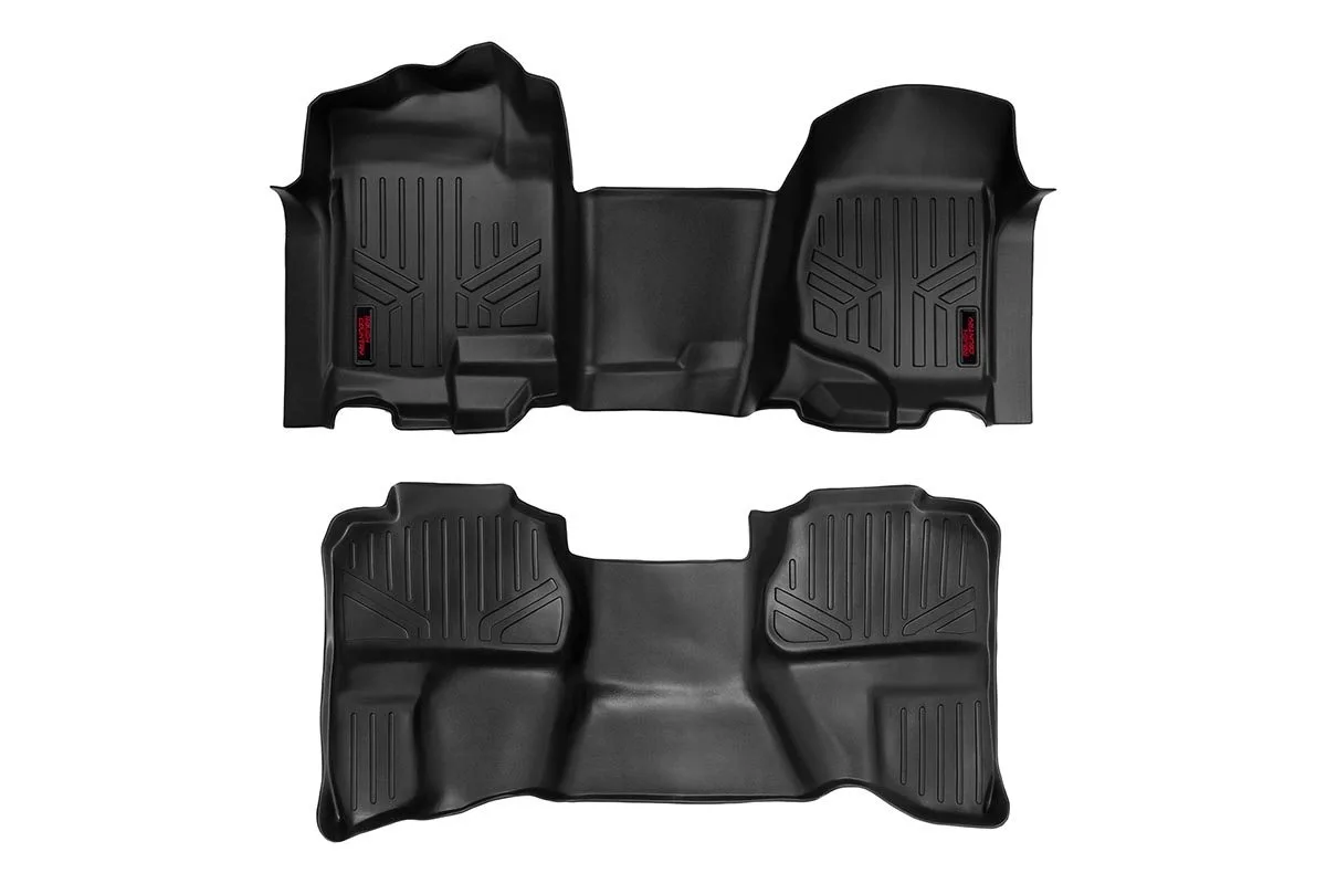 Floor Mats - FR & RR - OV Hump - Ext Cb - Chevy/GMC 1500/2500HD (07-14)