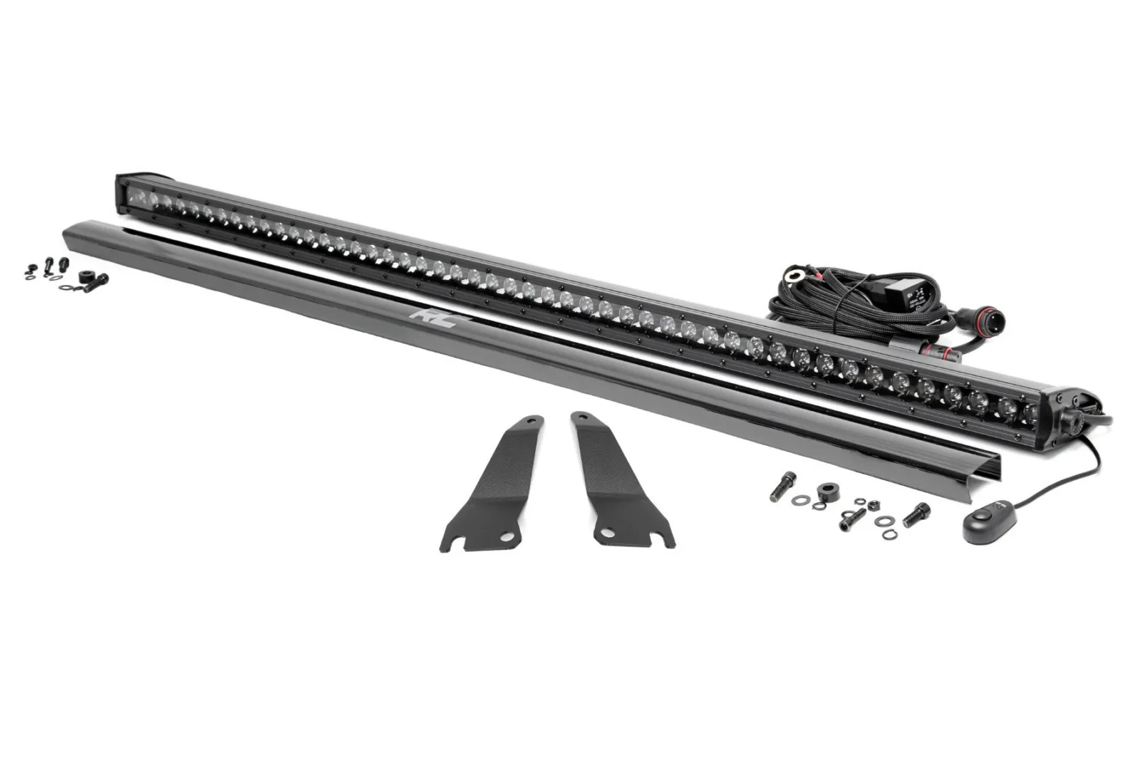 LED Light Kit - Cage Mount - 50" Black Single Row - Kawasaki Teryx 4 1000/Teryx4 800