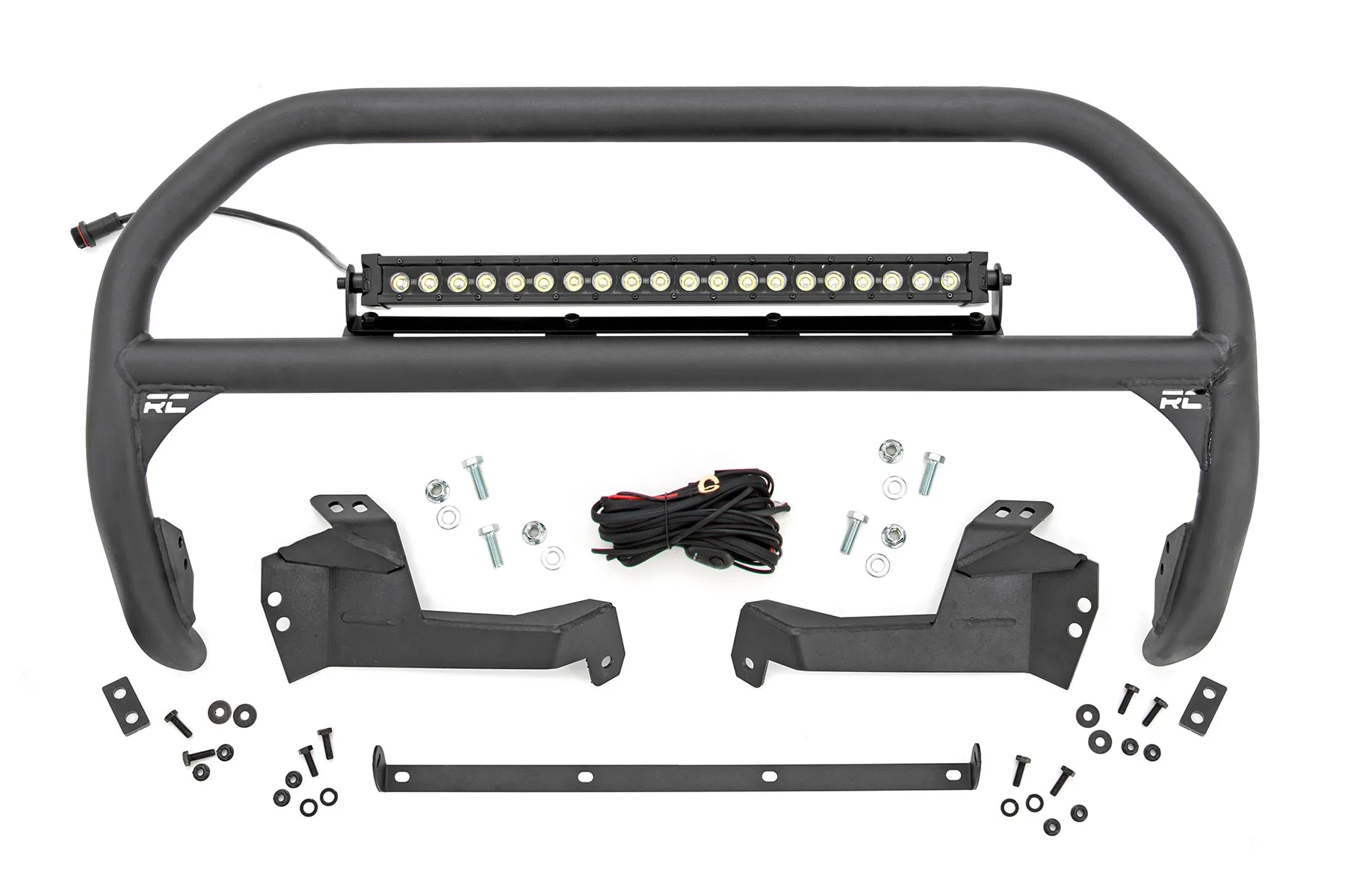 Nudge Bar - 20 Inch BLK DRL Single Row LED - Ford Bronco Sport 4WD (21-25)