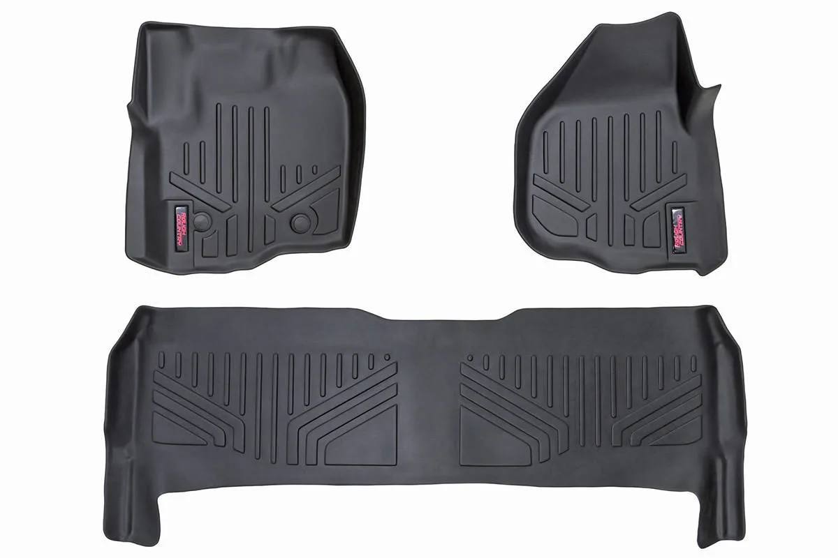 Floor Mats - FR & RR - Raised FR Pedal - Ford F-250/F-350 Super Duty (12-16)