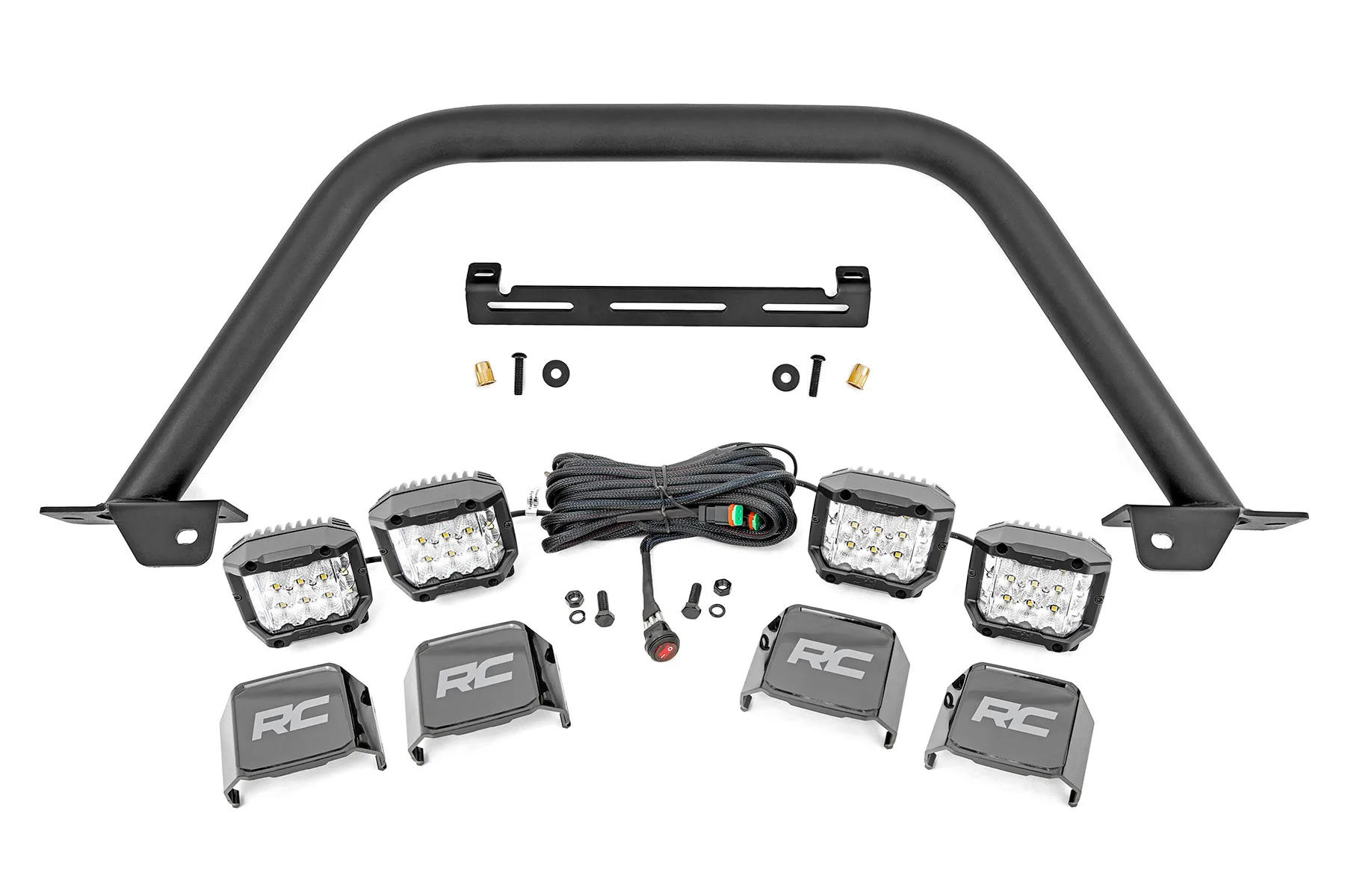 Safari Bar - 3" OSRAM (Quad) - Wide - OE Modular Steel - Ford Bronco (21-25)