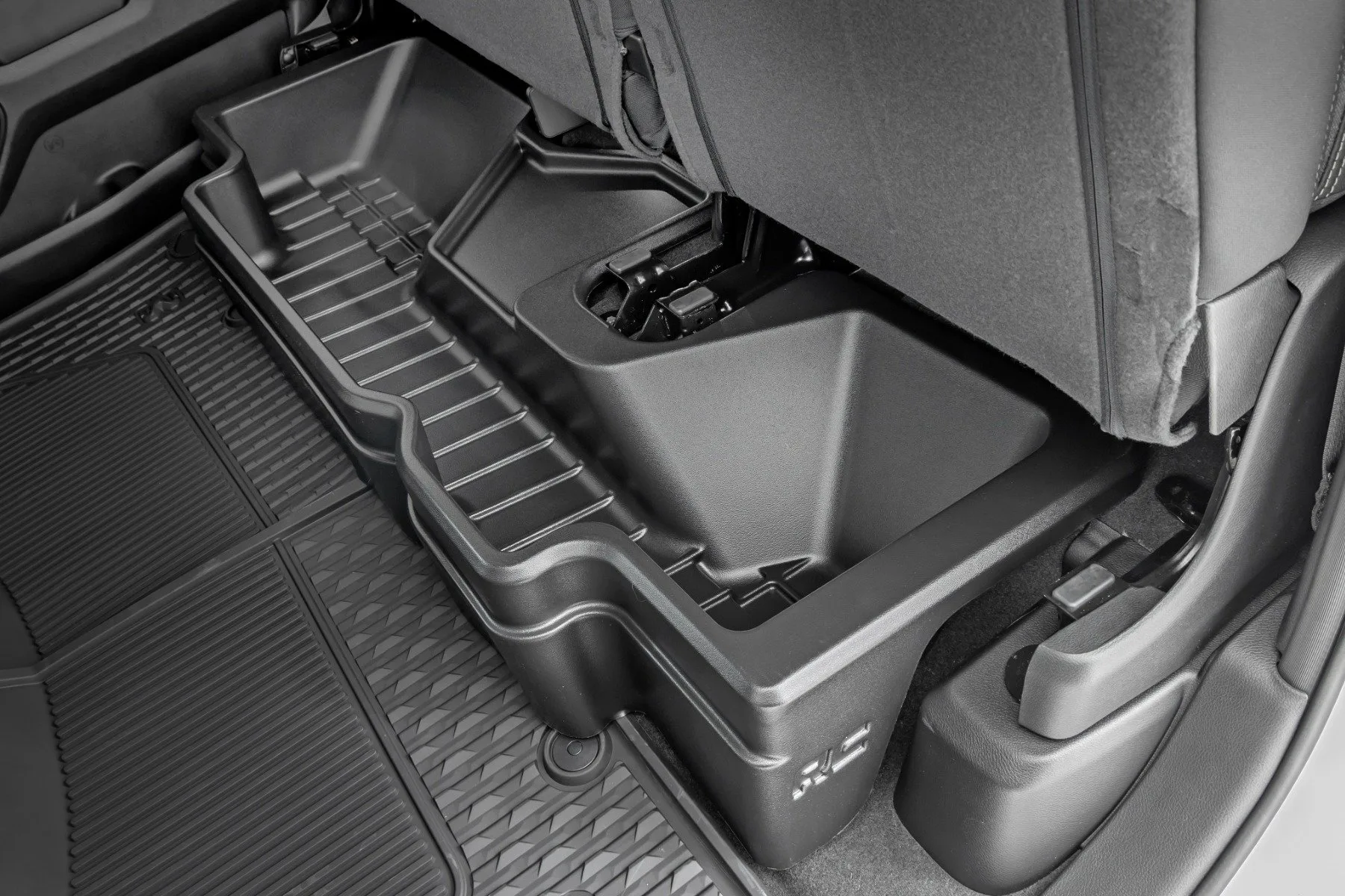 Rough Country Under Seat Storage; Crew Cab; Ram 1500 2WD/4WD (2019-2023)