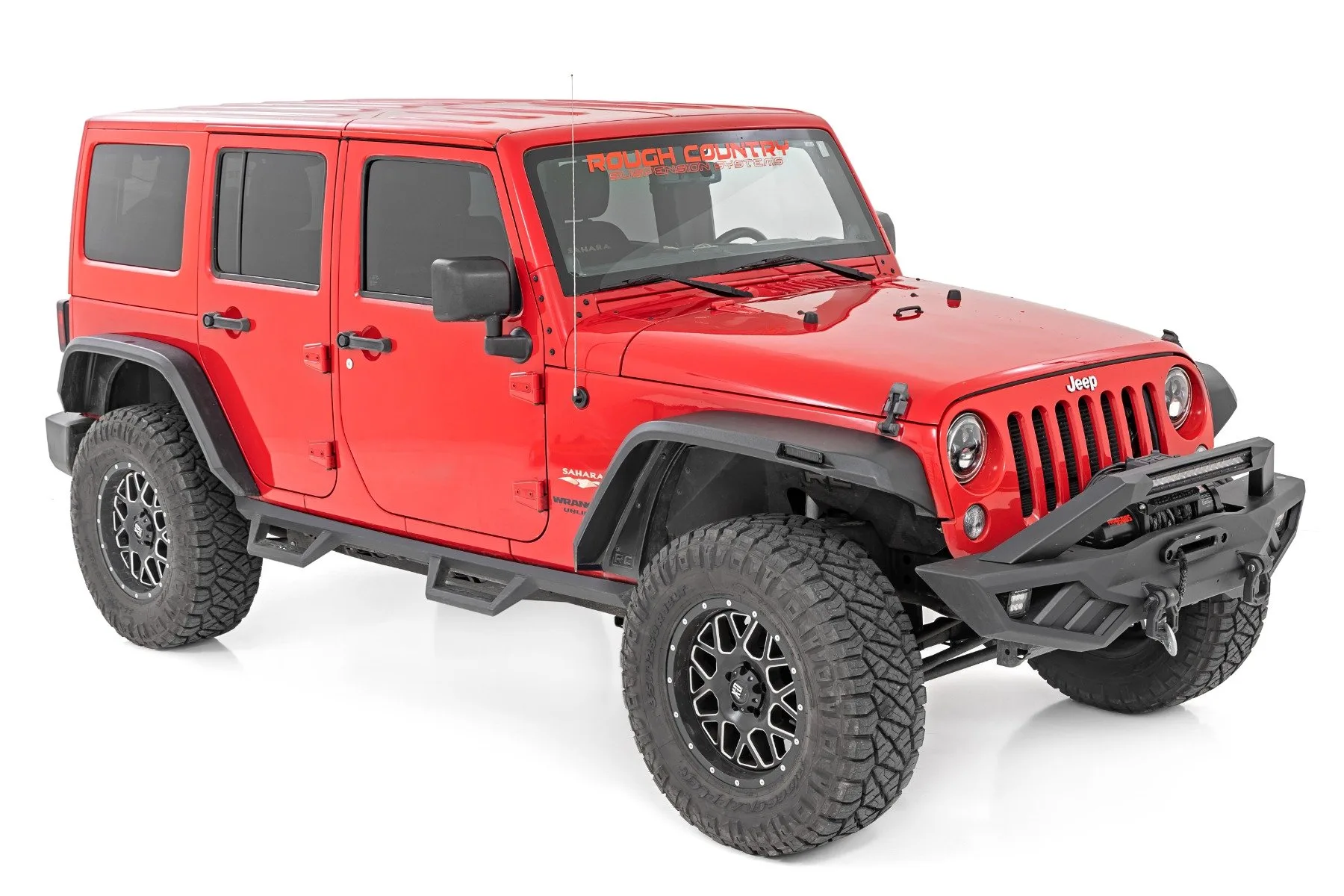 High Clearance LED Flat Fender Flare Kit - UV Treated - Jeep Wrangler JK (07-18)