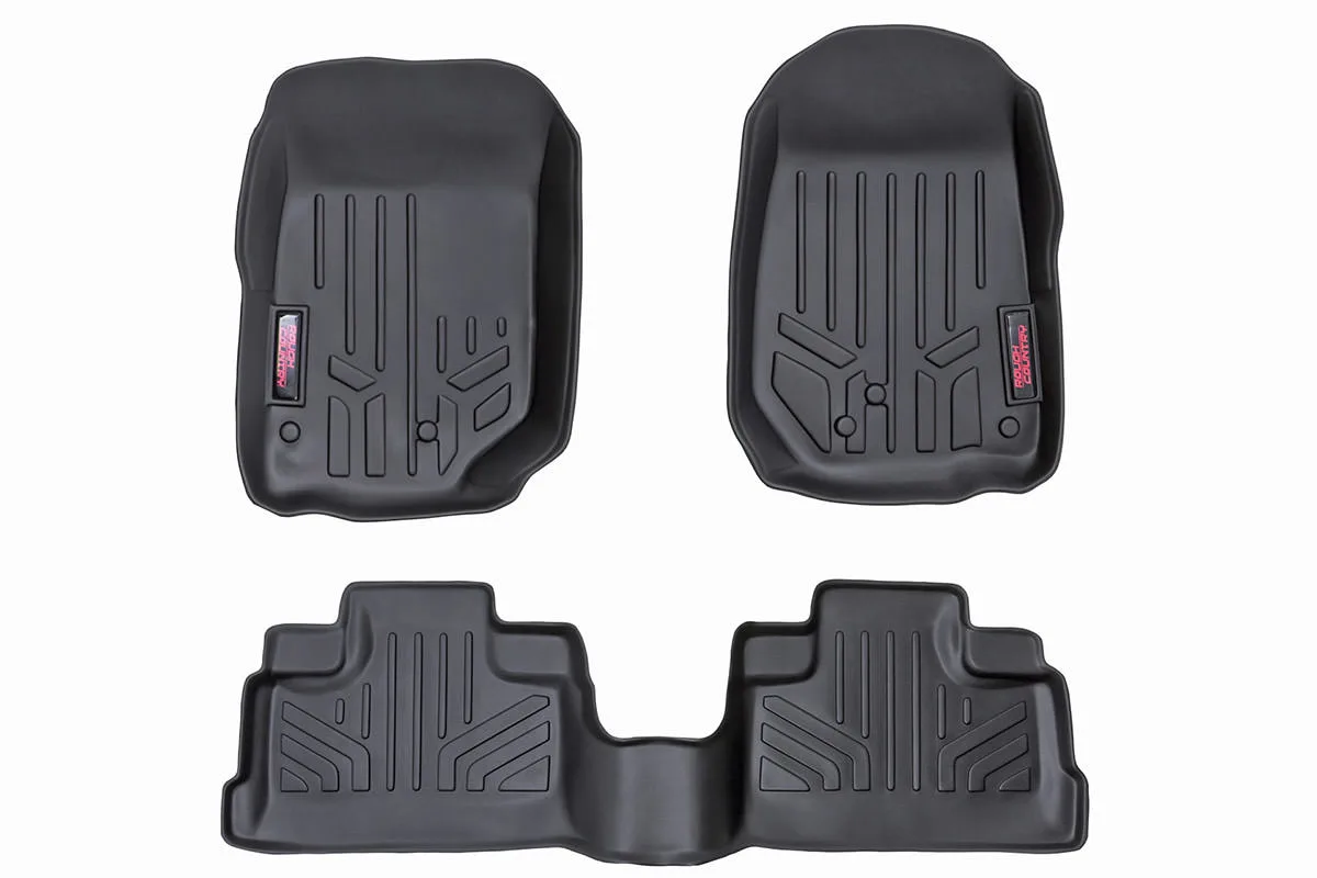 Floor Mats - FR & RR - 4 Door - Jeep Wrangler Unlimited 2WD/4WD (2007-2013)