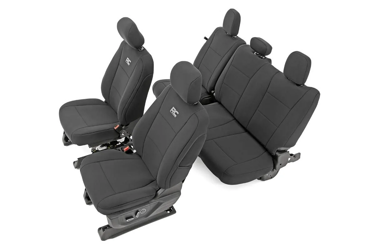 Seat Covers - FR Bucket and RR Bench - Ford F-150/Lightning/F-250/F-350 (15-25)