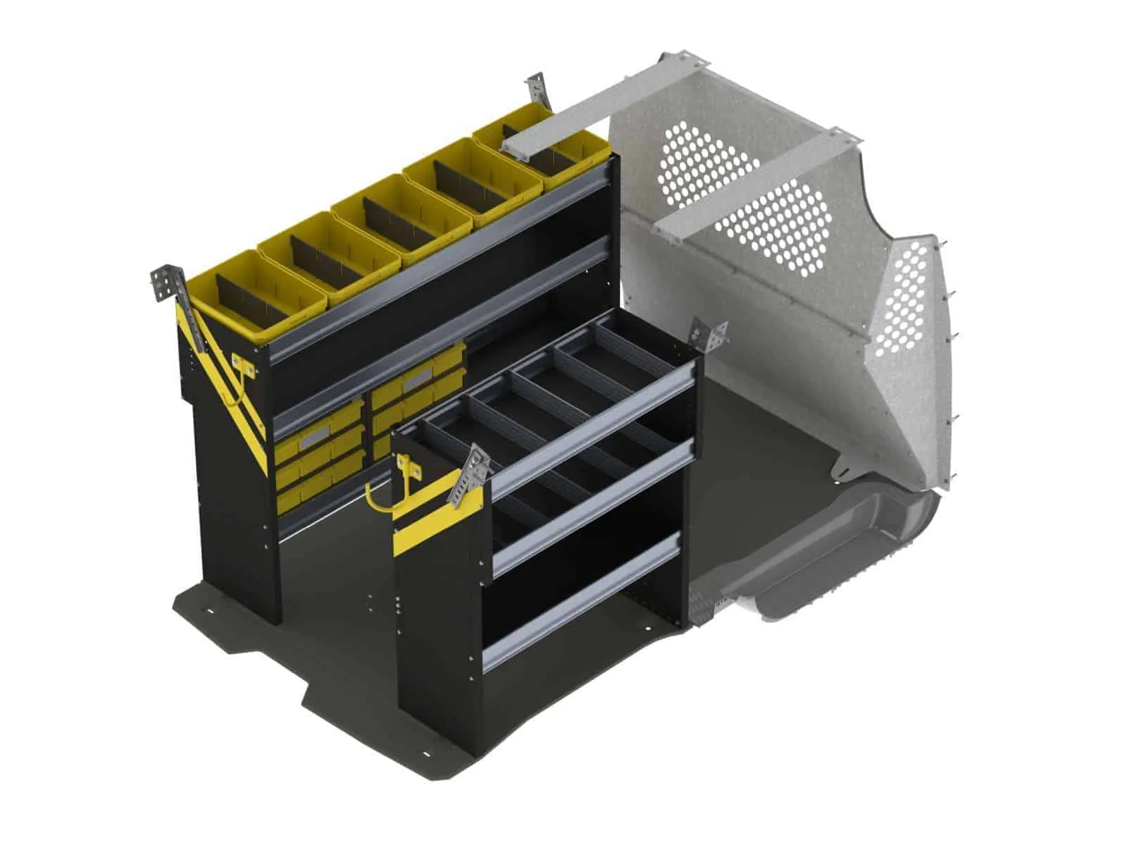 Ranger Design Electrician Van Shelving Package, Ford Transit Connect Long WB - TCL-11