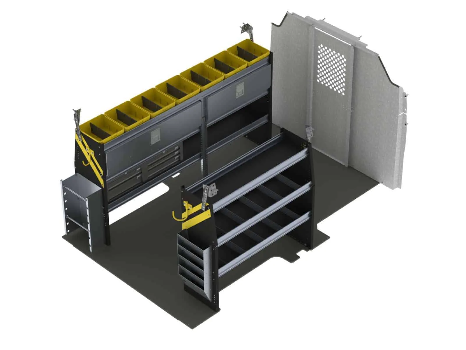 Ranger Design Electrician Van Shelving Package, Ford Transit Low Roof - FTL-11
