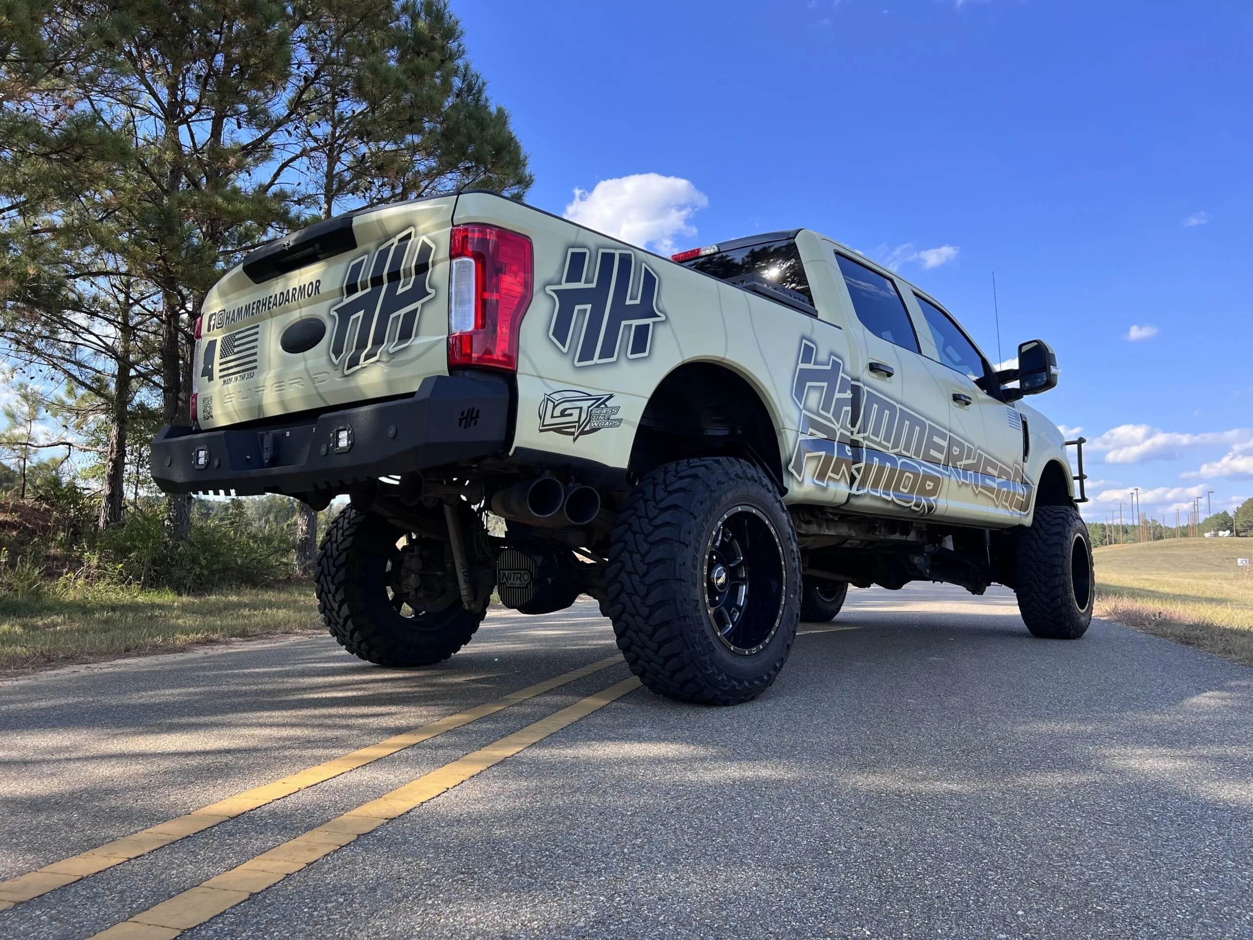 Hammerhead 2017-2022 Ford F-250 - 350 Rear Bumper with Sensors