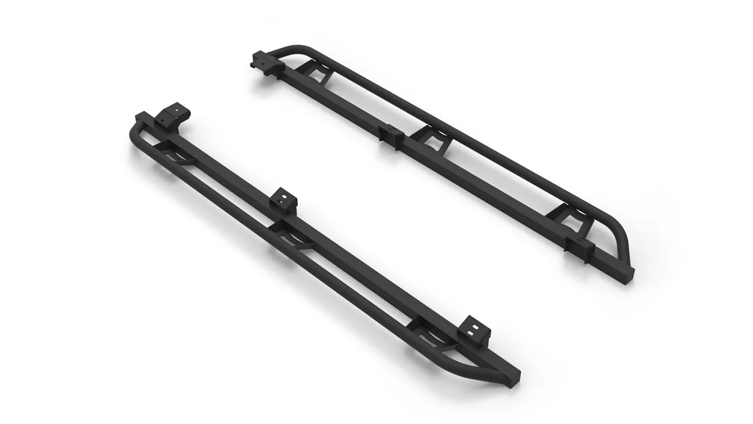 N-Fab TrailSlider - Cab Len (2 Steps) - 05-15 Tacoma Double - TX Blk