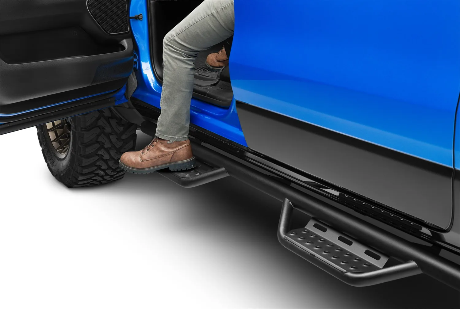 N-Fab Nerf Step RS – Cab Len (2 Stps) – 19-24 (New Body Style) Ram 1500 Crew