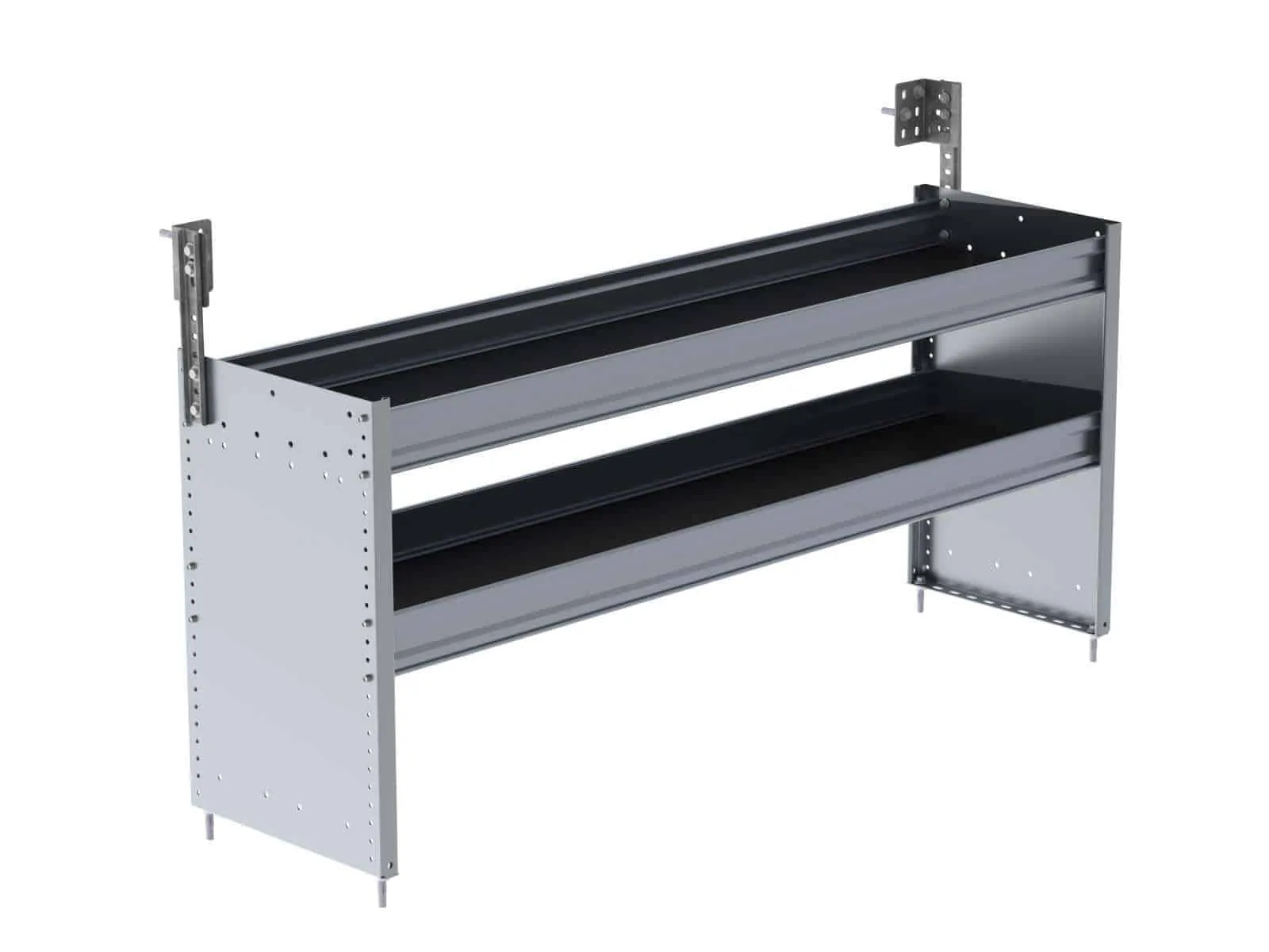 Ranger Design S2 Series Cargo Van Shelving, 60" Wide, 2 Trays - S2-RA60-2