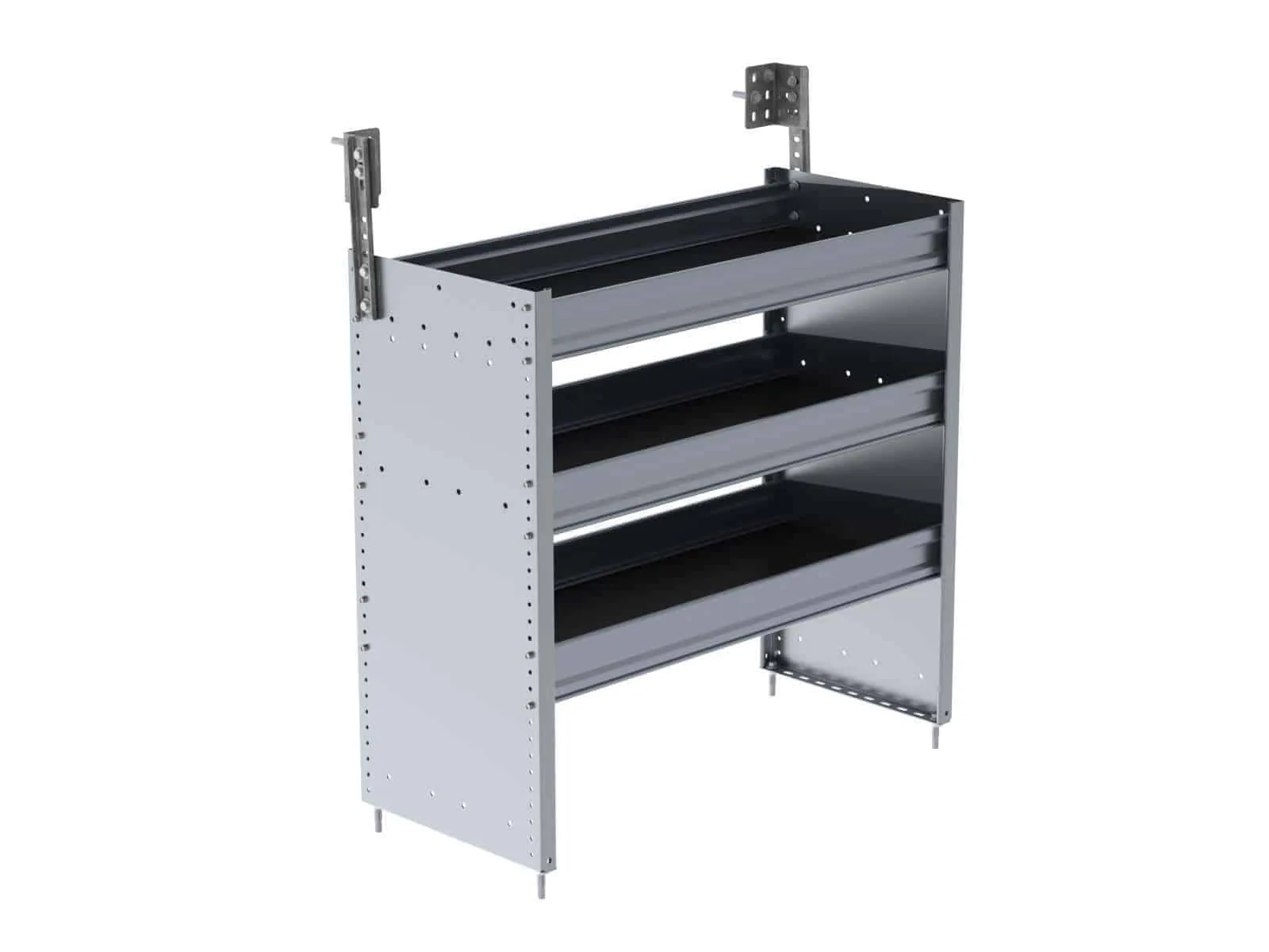 Ranger Design S3 Series Cargo Van Shelving, 36" Wide, 3 Trays - S3-RA36-3