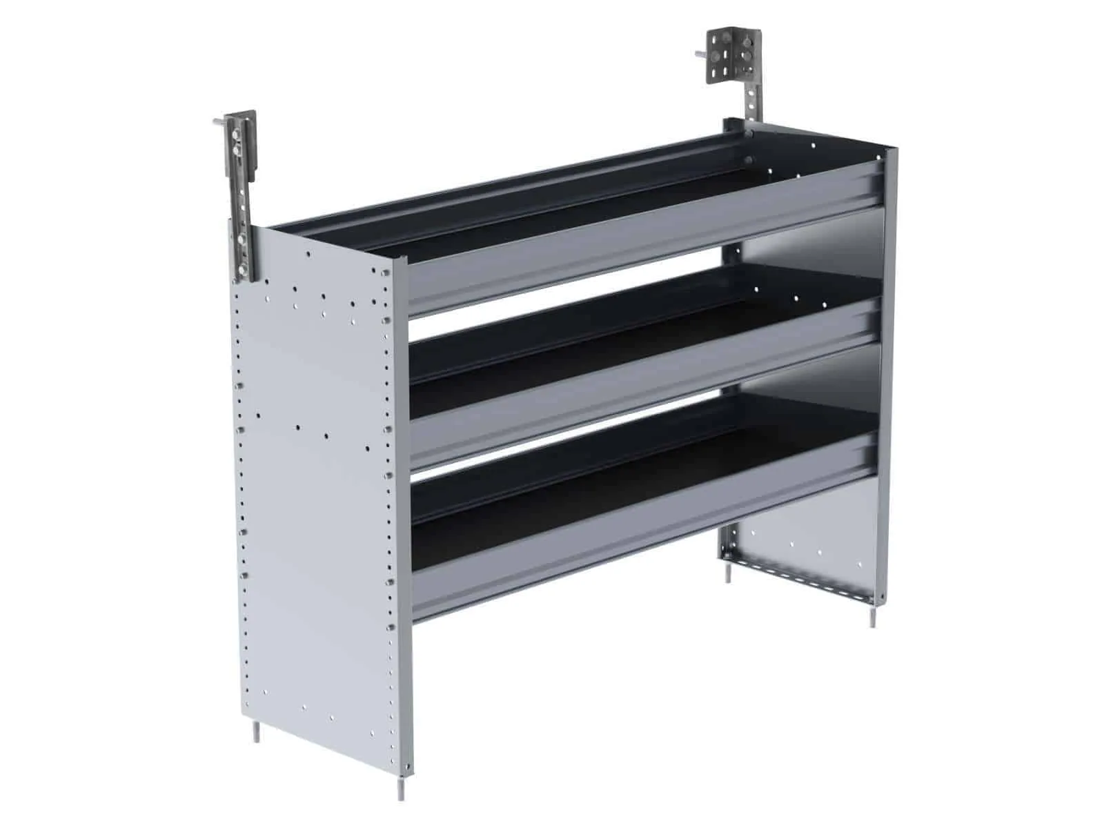 Ranger Design S3 Series Cargo Van Shelving, 48" Wide, 3 Trays - S3-RA48-3
