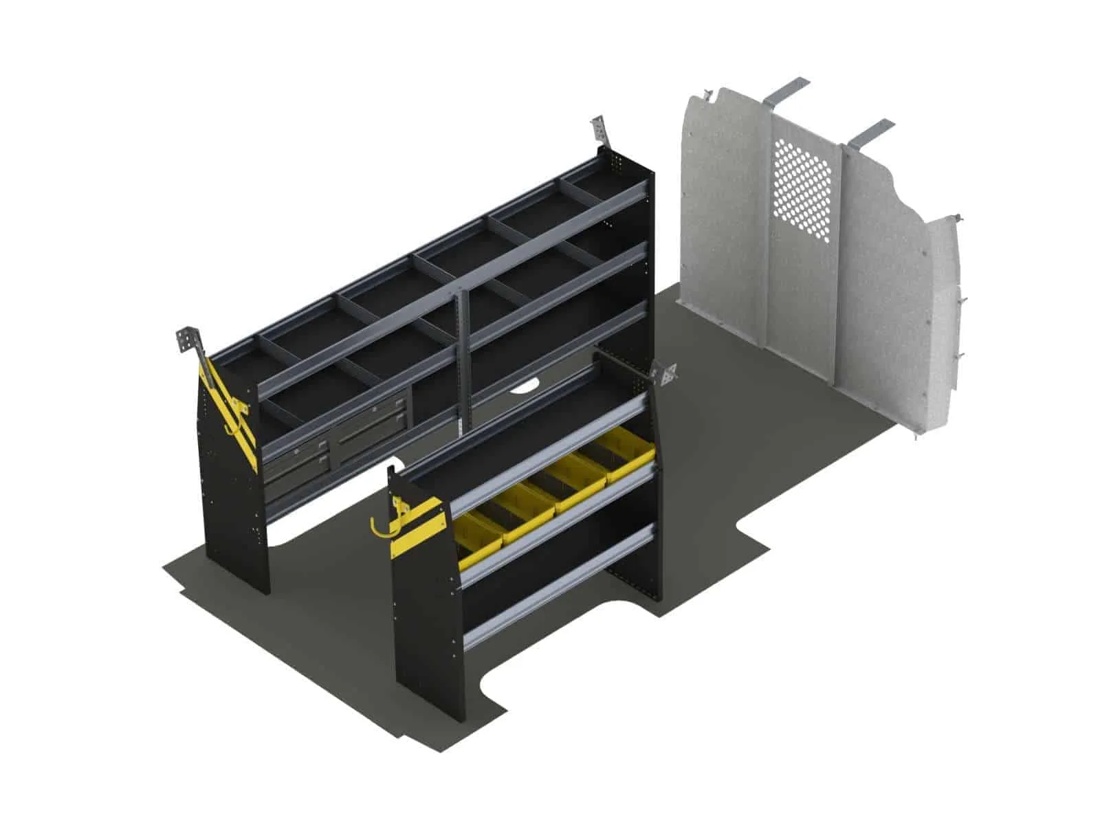 Ranger Design Mobile Service & Plumbing Van Shelving Package, Chevrolet Express, 155”  WB - GSL-16