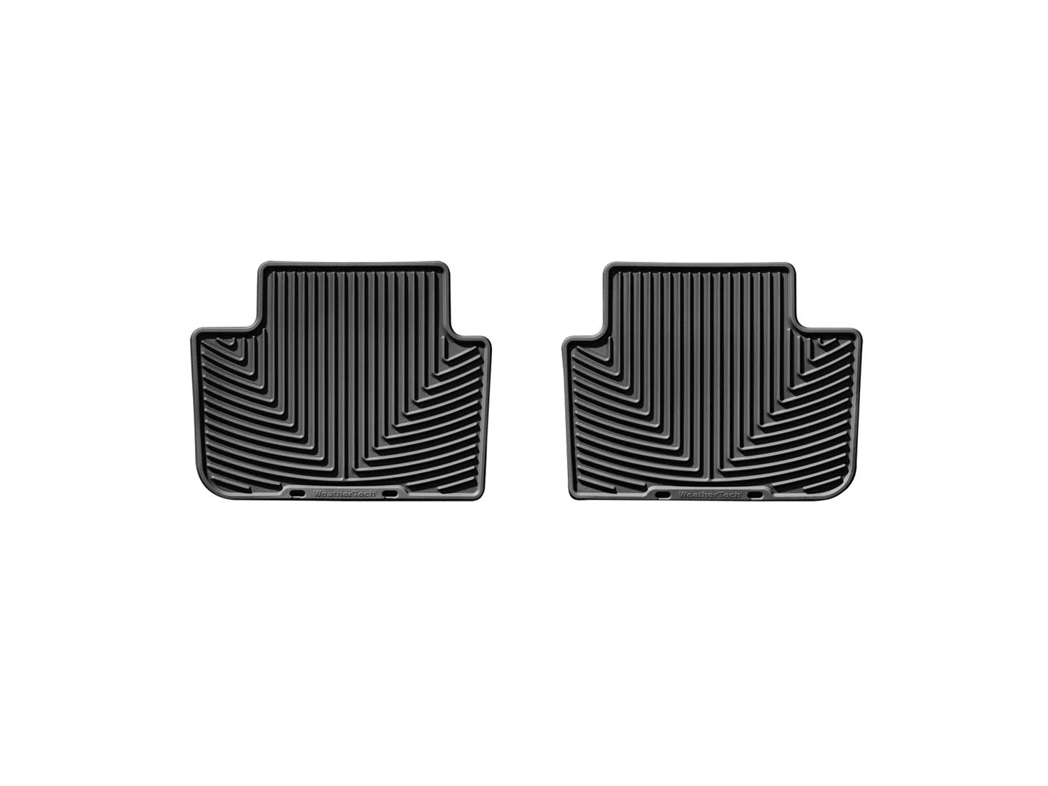 WeatherTech All Weather Floor Mats; Black; Rear;