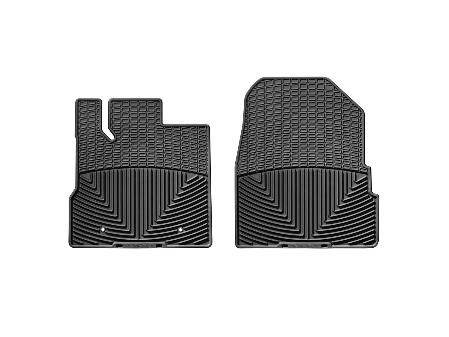 WeatherTech All Weather Floor Mats; Black; Front;