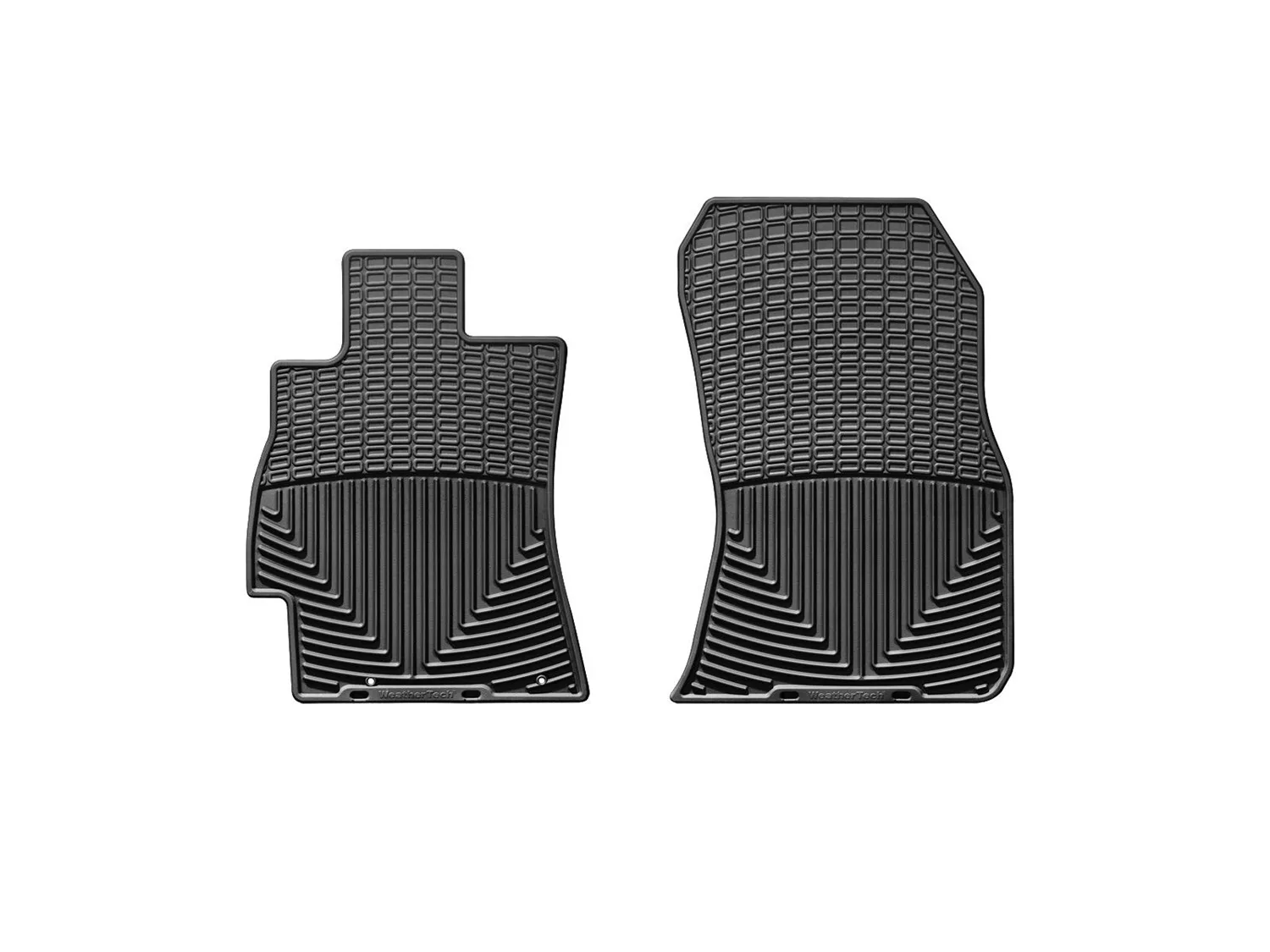 WeatherTech All Weather Floor Mats; Black; Front;