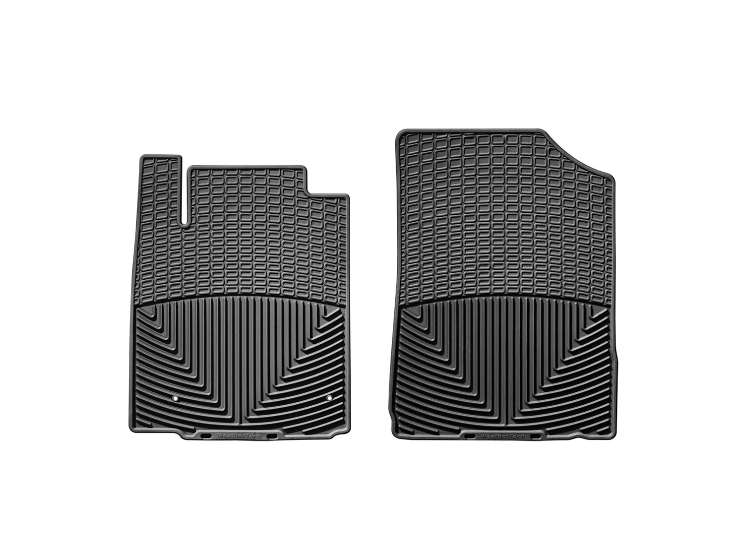 WeatherTech All Weather Floor Mats; Black; Front;