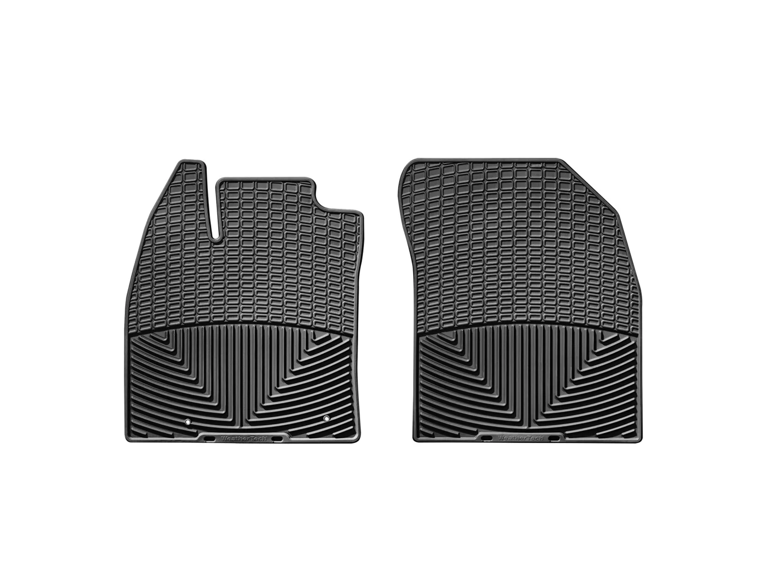 WeatherTech All Weather Floor Mats; Black; Front;