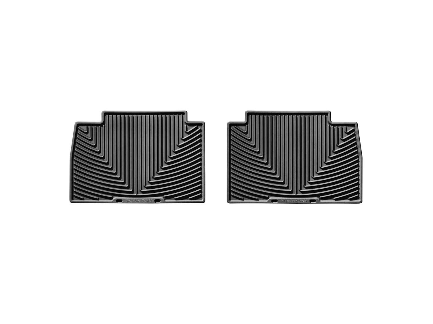 WeatherTech All Weather Floor Mats; Black; Rear;