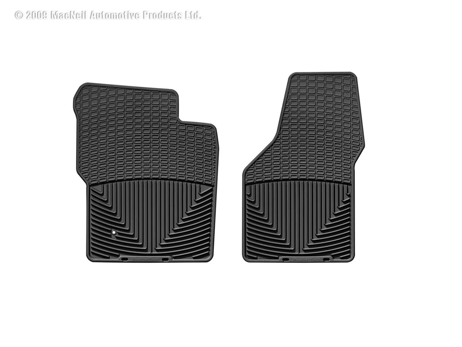 WeatherTech All Weather Floor Mats; Black; Front;