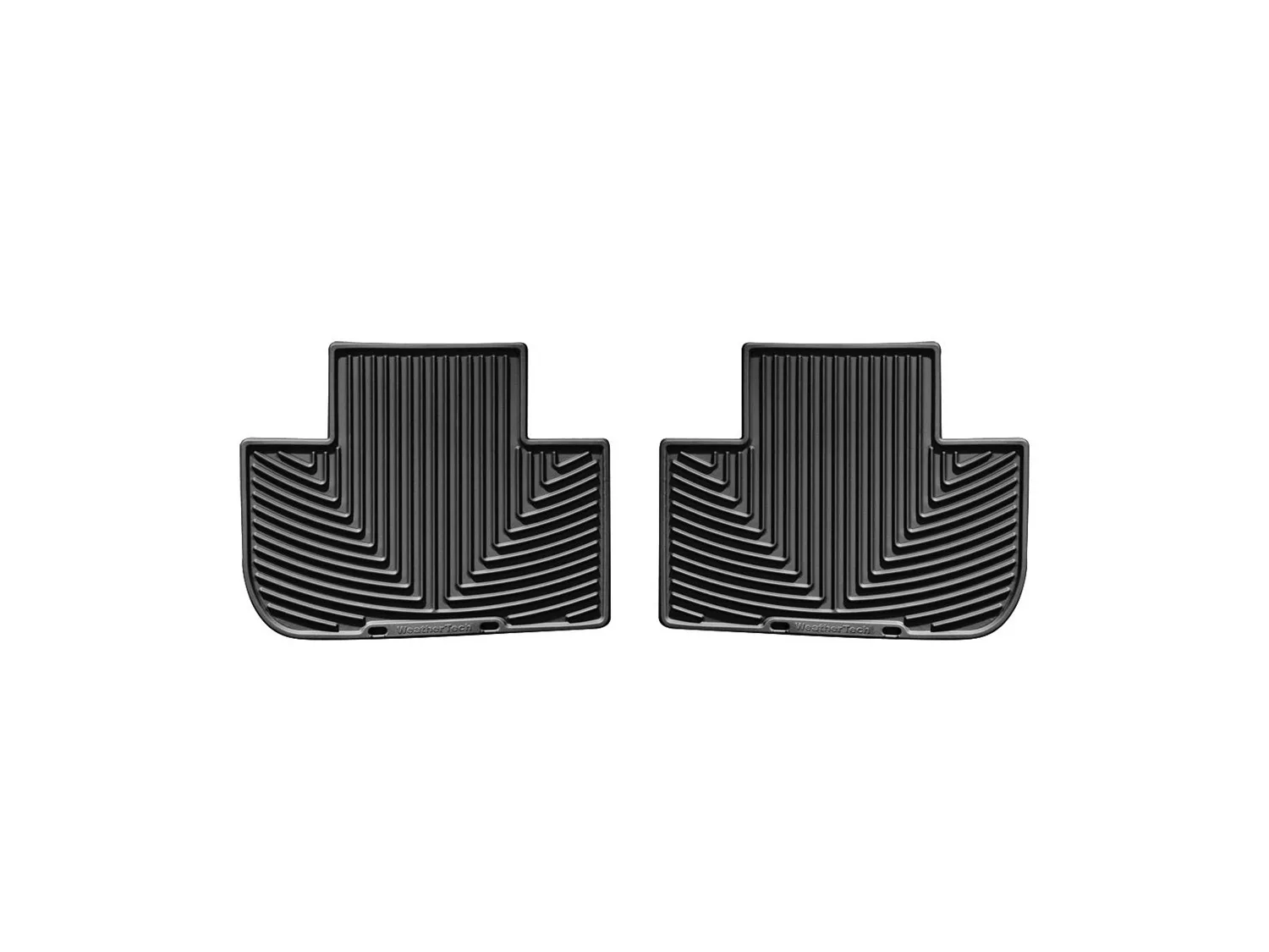WeatherTech All Weather Floor Mats; Black; Rear;