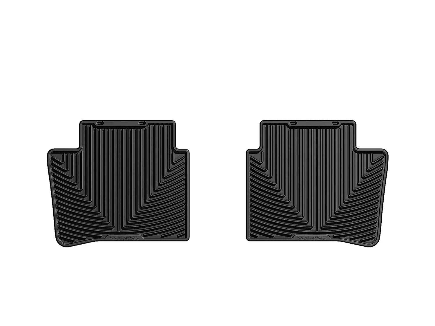 WeatherTech All Weather Floor Mats; Black; Rear;